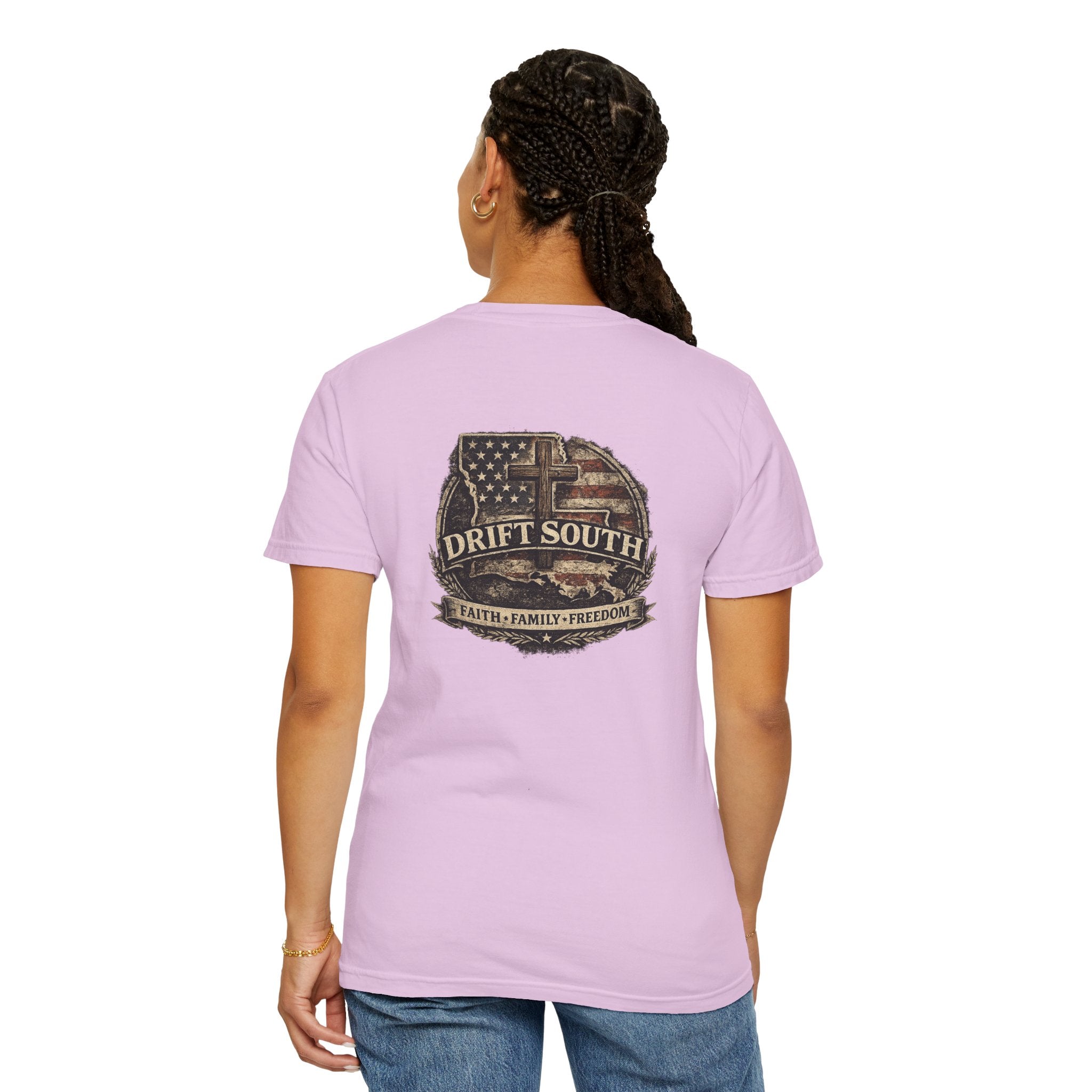 Drift South™-Faith Family Freedom Tee