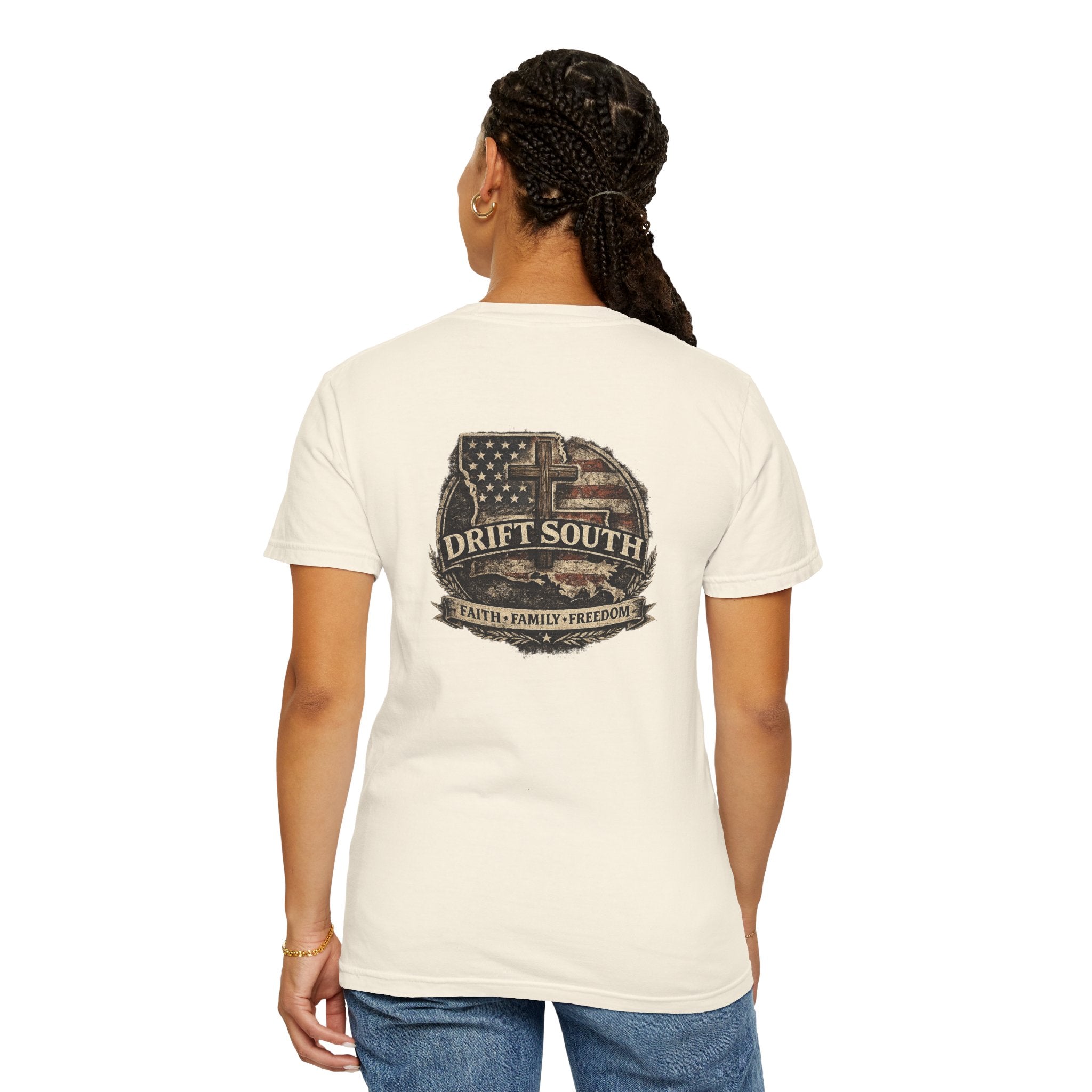 Drift South™-Faith Family Freedom Tee