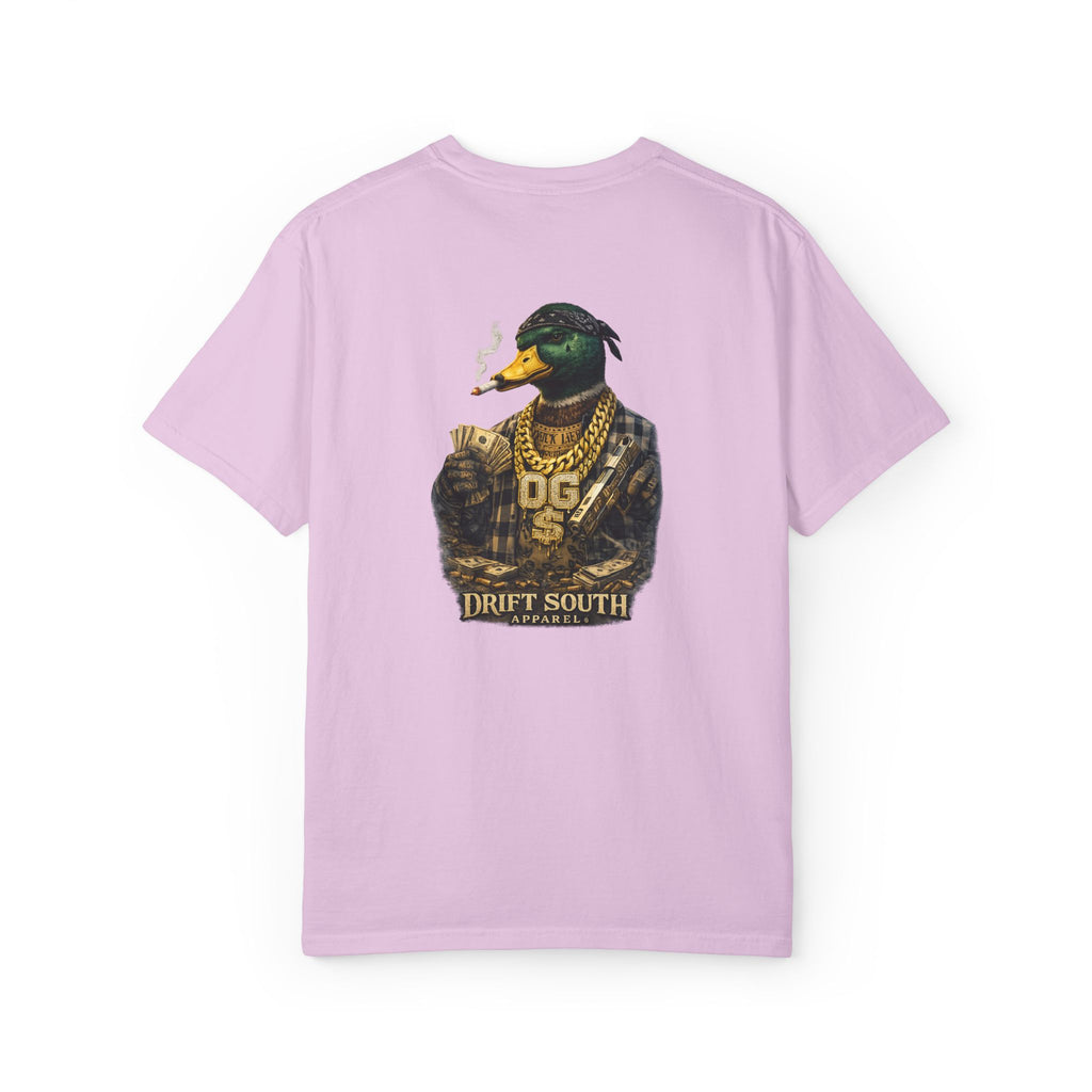 Gangster Mallard Duck T-shirt | Duck with Chains and Money