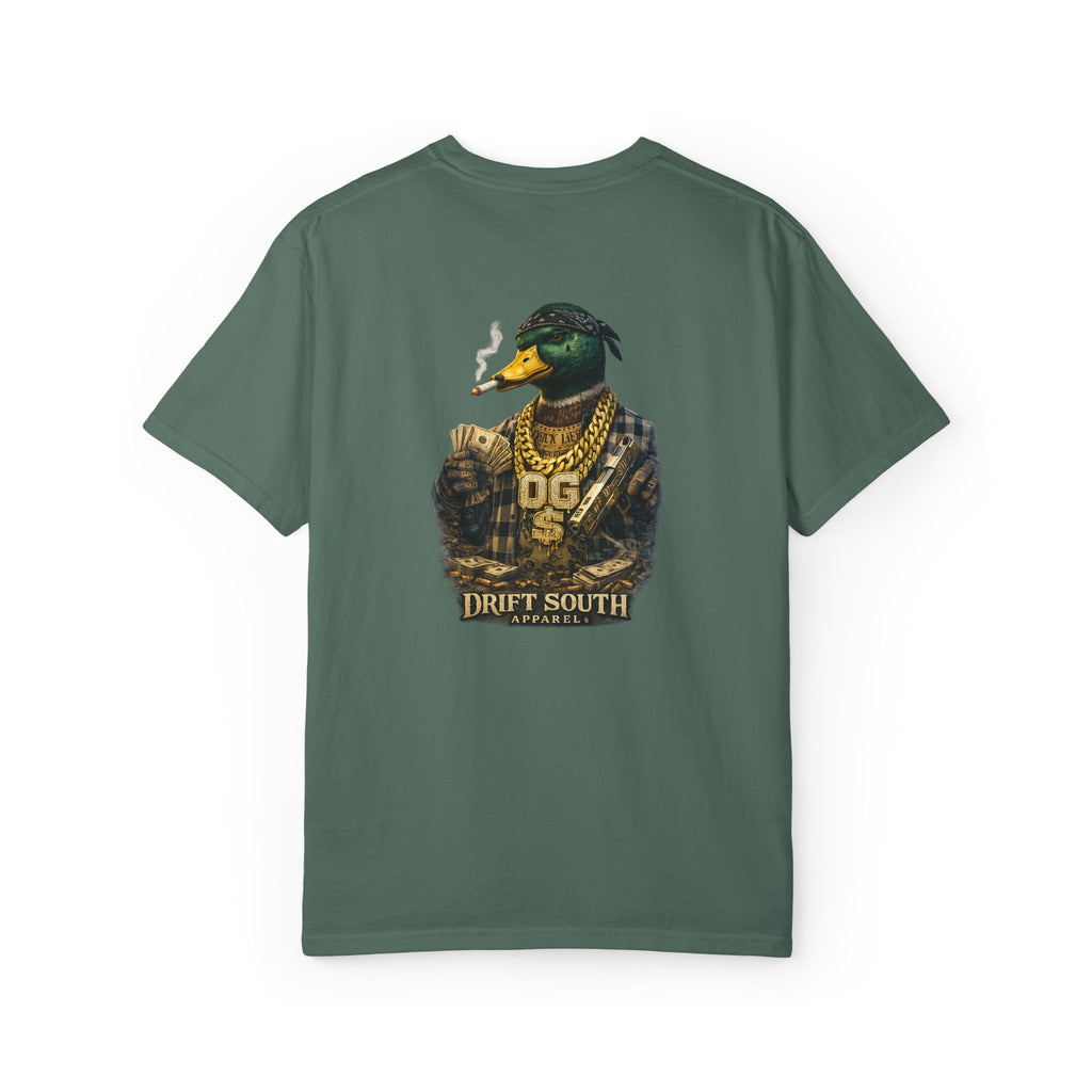 Gangster Mallard Duck T-shirt | Duck with Chains and Money
