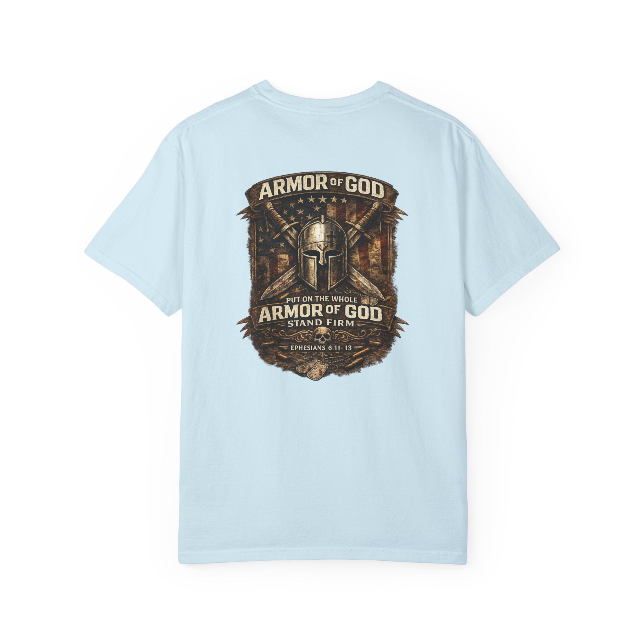 Armor of God T-Shirt — Christian Faith Graphic Tee ("Stand Firm")
