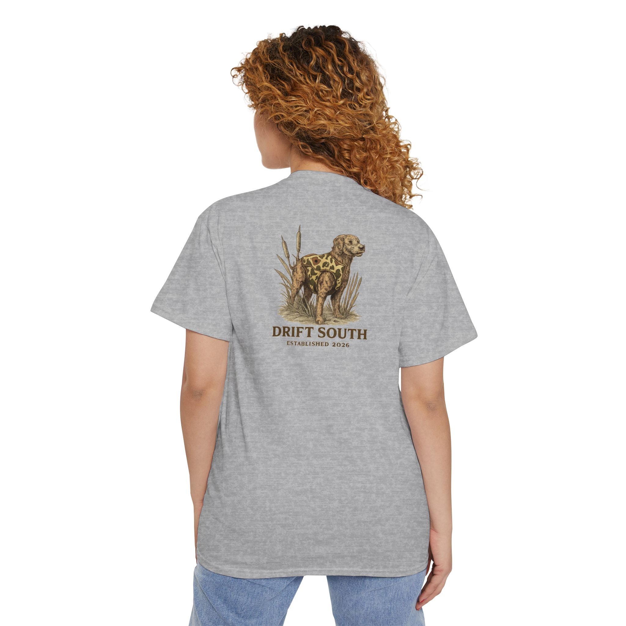 Drift South Retriever Heritage Pocket Tee | Established 2026