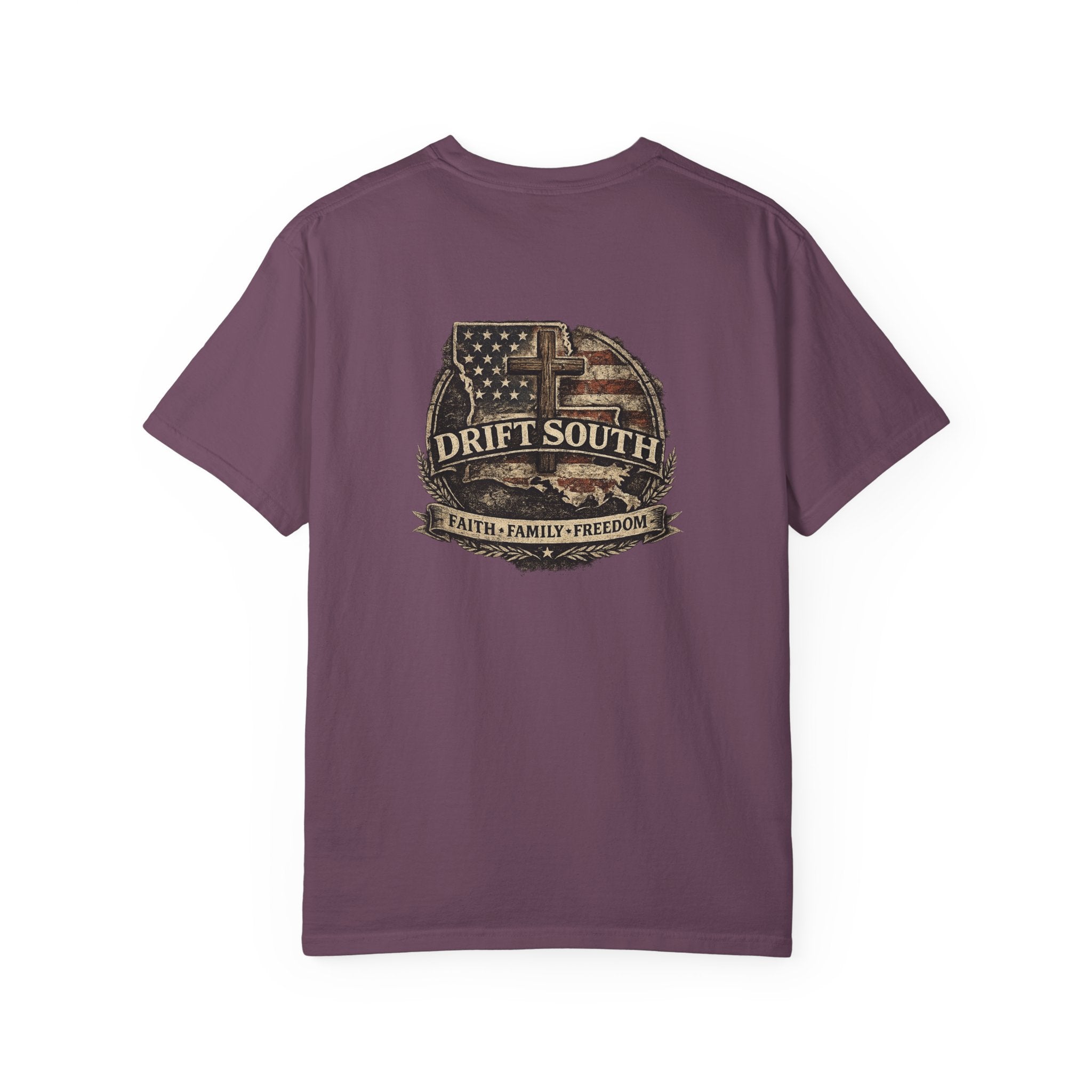 Drift South™-Faith Family Freedom Tee