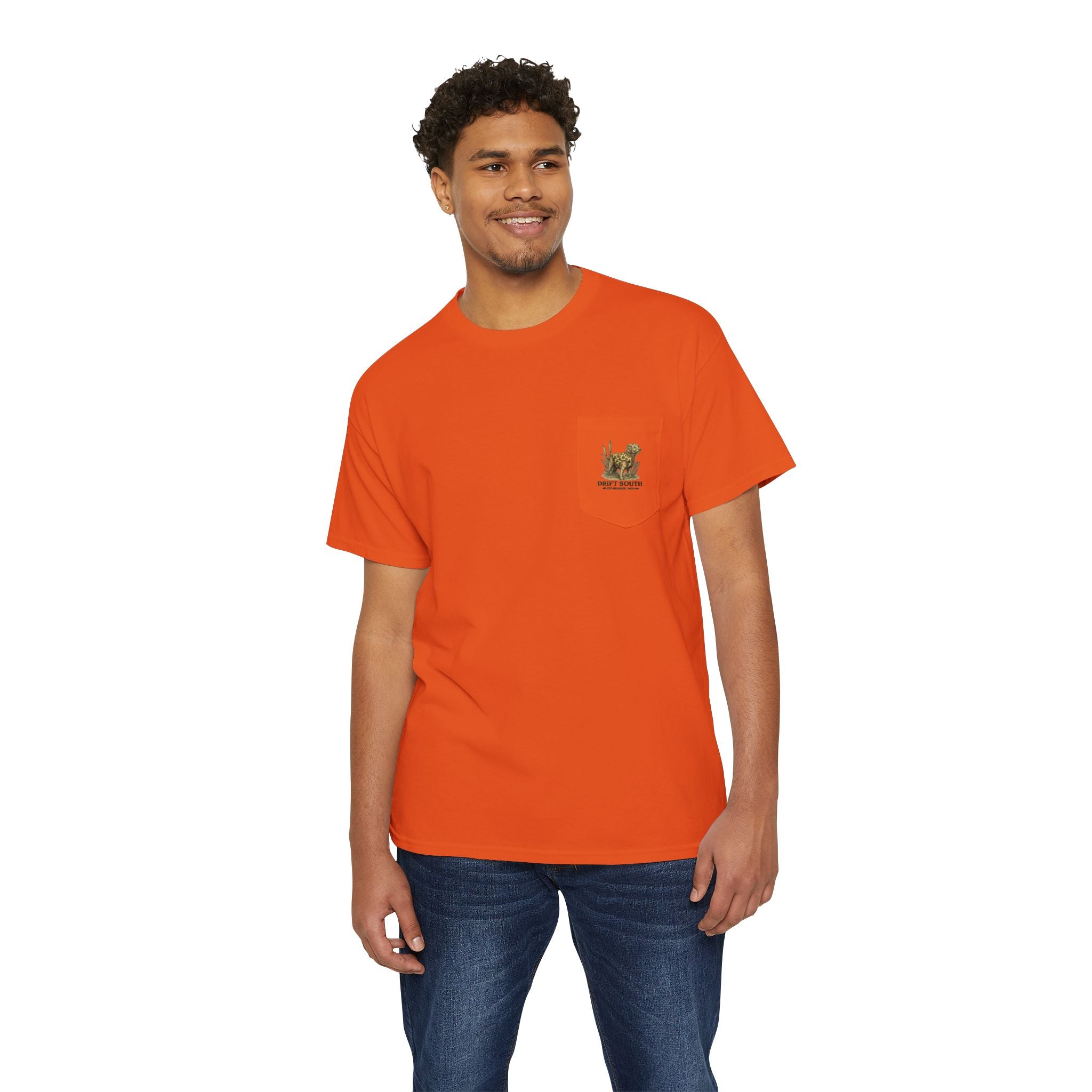 Drift South Retriever Heritage Pocket Tee | Established 2026