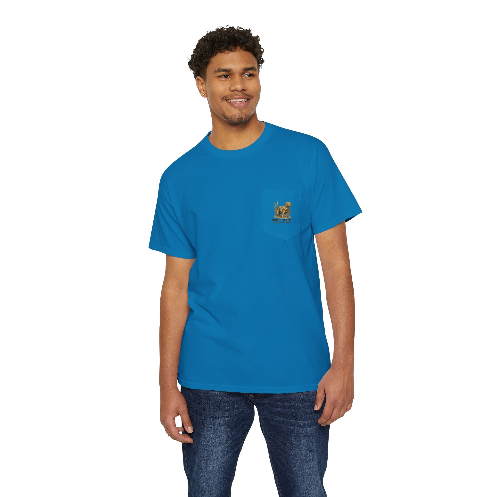 Drift South Retriever Heritage Pocket Tee | Established 2026