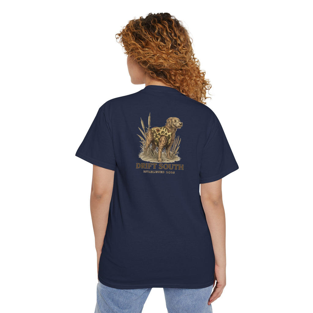 Drift South Retriever Heritage Pocket Tee | Established 2026