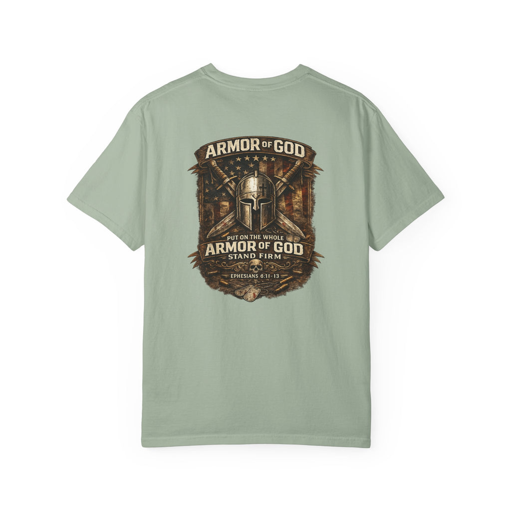 Armor of God T-Shirt — Christian Faith Graphic Tee ("Stand Firm")