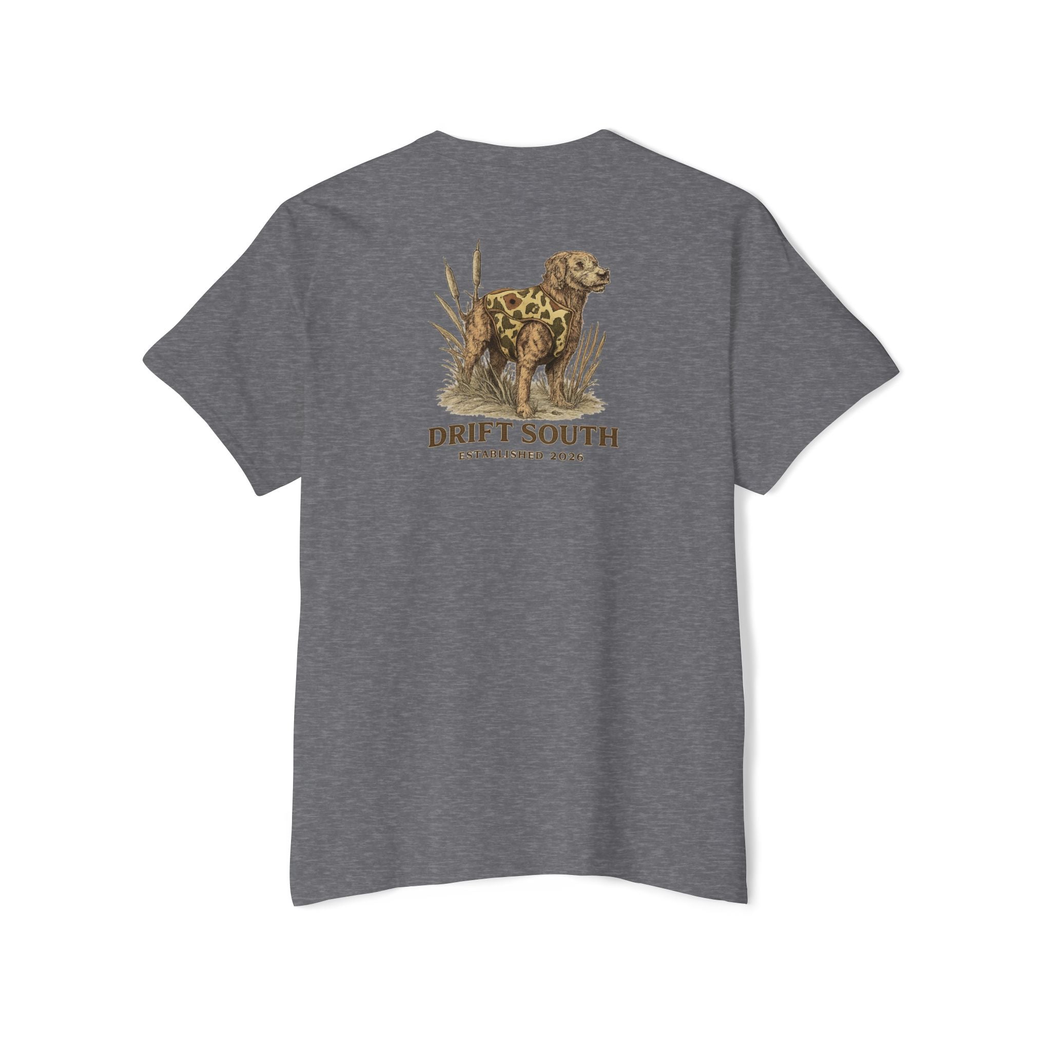 Drift South Retriever Heritage Pocket Tee | Established 2026