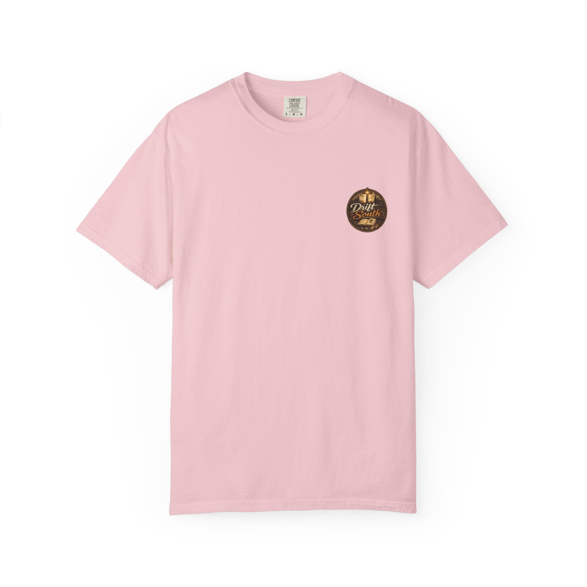 Courage Comes Through Suffering Christian Shirt – Cross & Angel Wings Tee