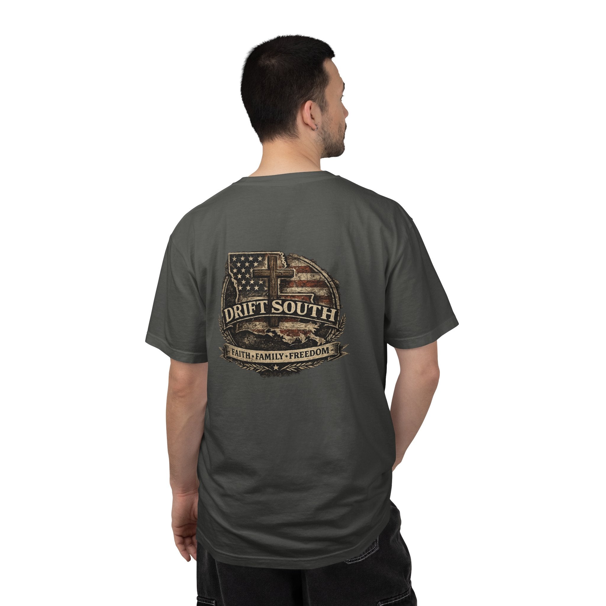 Drift South™-Faith Family Freedom Tee