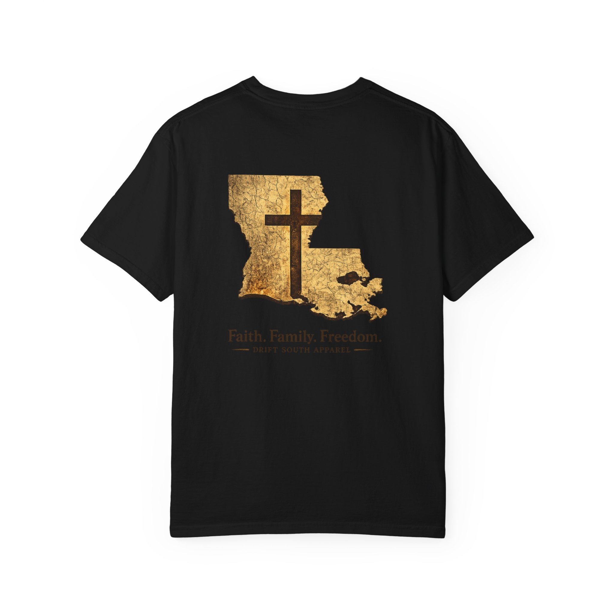 Drift South™-Louisiana Faith Shirt | Drift South Apparel – Faith Family Freedom Tee