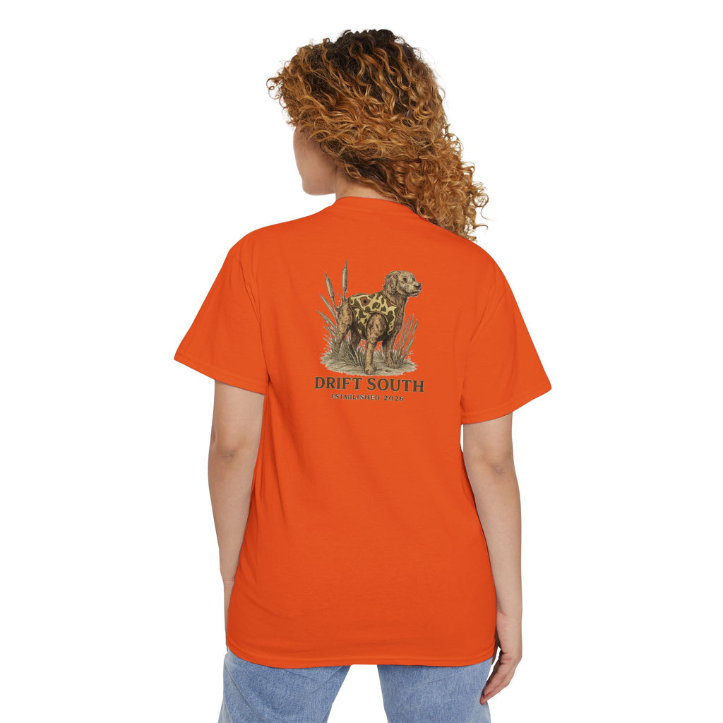 Drift South Retriever Heritage Pocket Tee | Established 2026