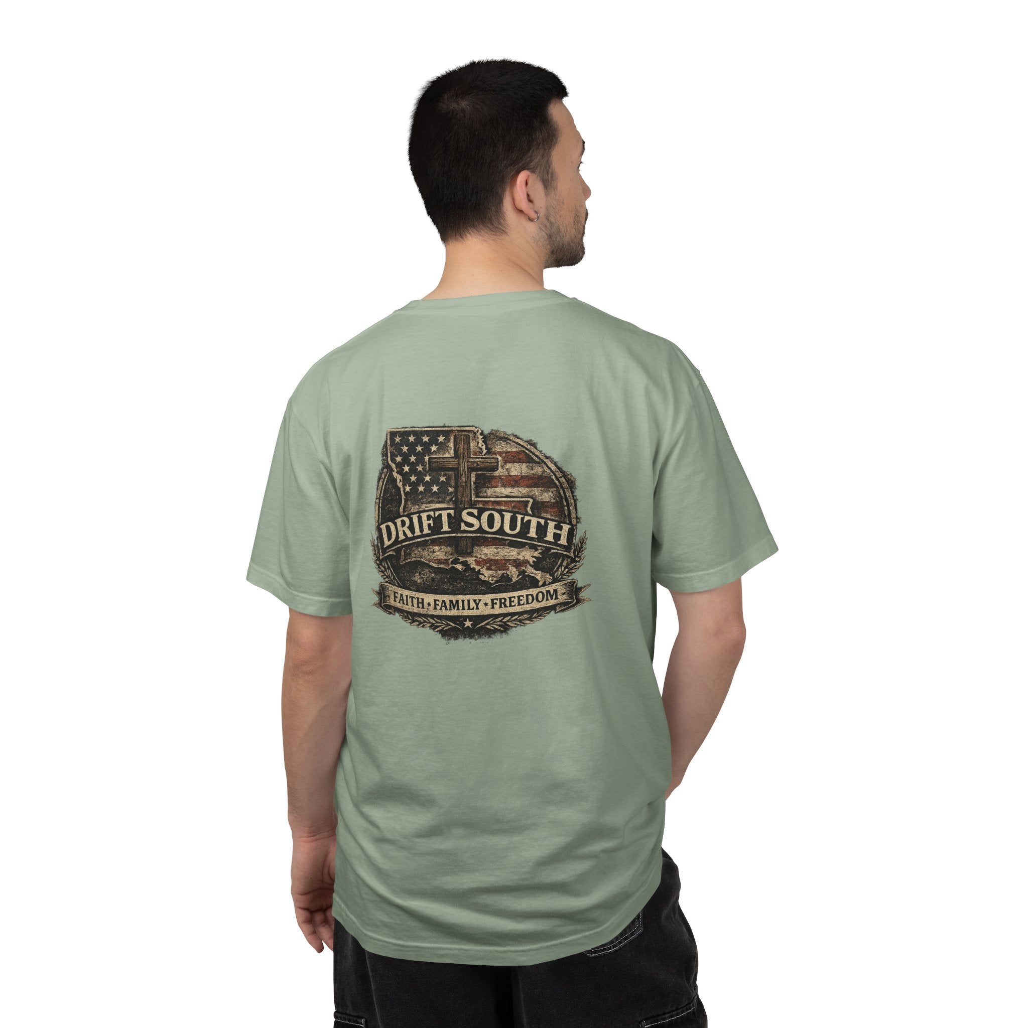 Drift South™-Faith Family Freedom Tee
