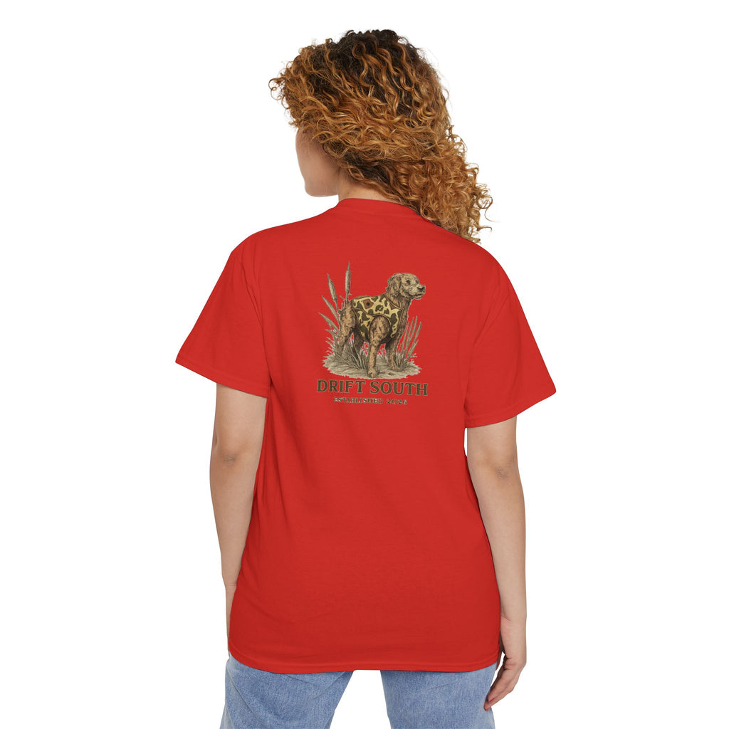 Drift South Retriever Heritage Pocket Tee | Established 2026