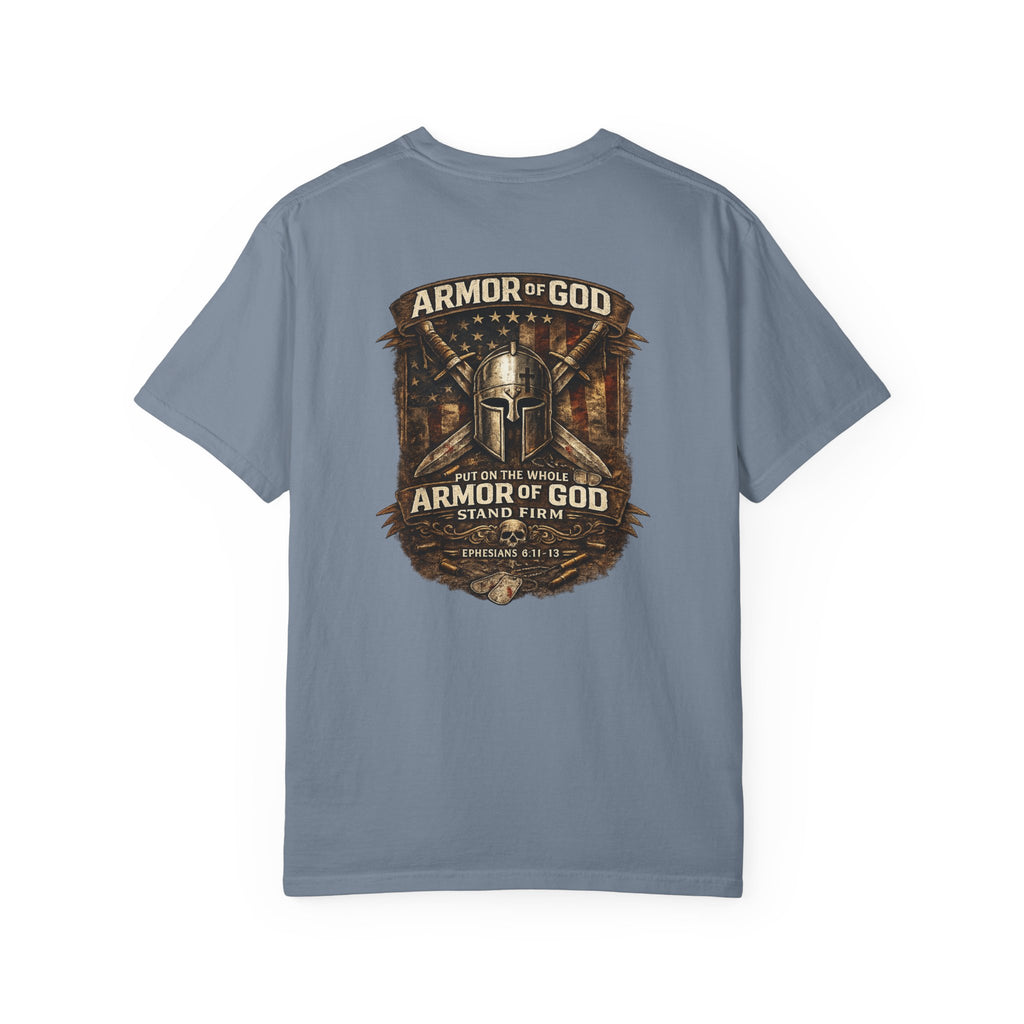 Armor of God T-Shirt — Christian Faith Graphic Tee ("Stand Firm")