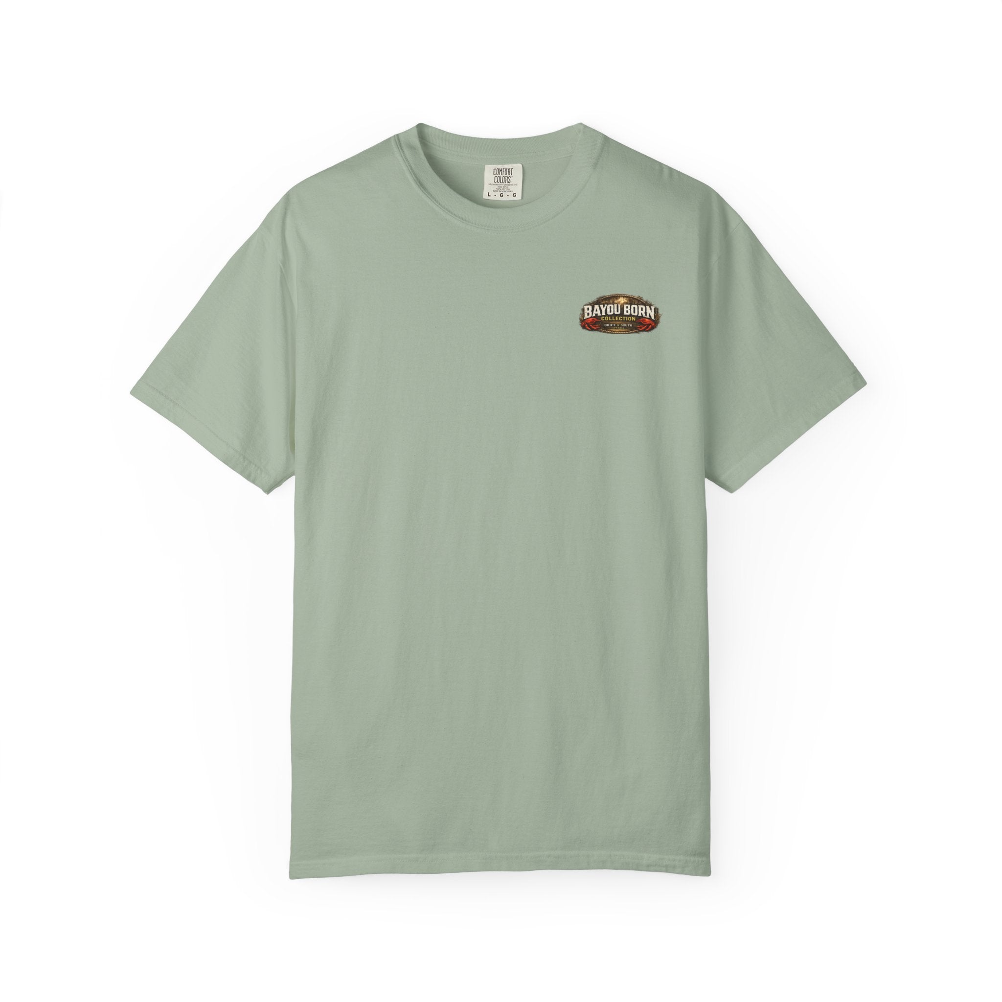Drift South™-Mud, Sweat & Seasoning Cajun Crawfish Boil T-Shirt | Bayou Born Collection
