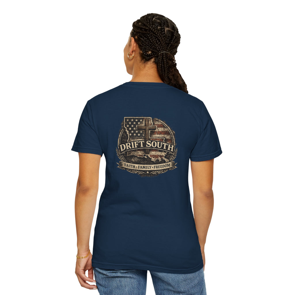Drift South™-Faith Family Freedom Tee