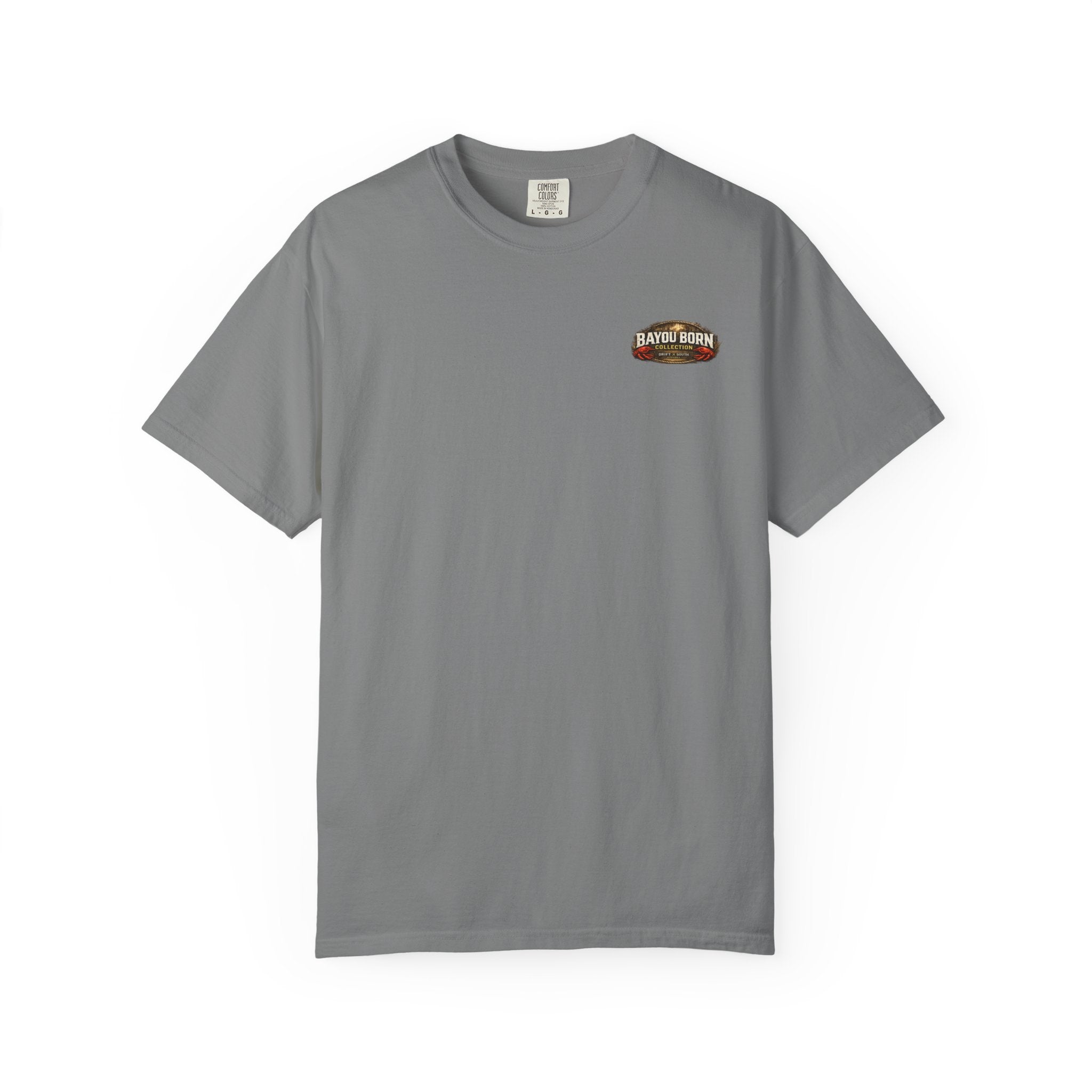 Drift South™-Mud, Sweat & Seasoning Cajun Crawfish Boil T-Shirt | Bayou Born Collection