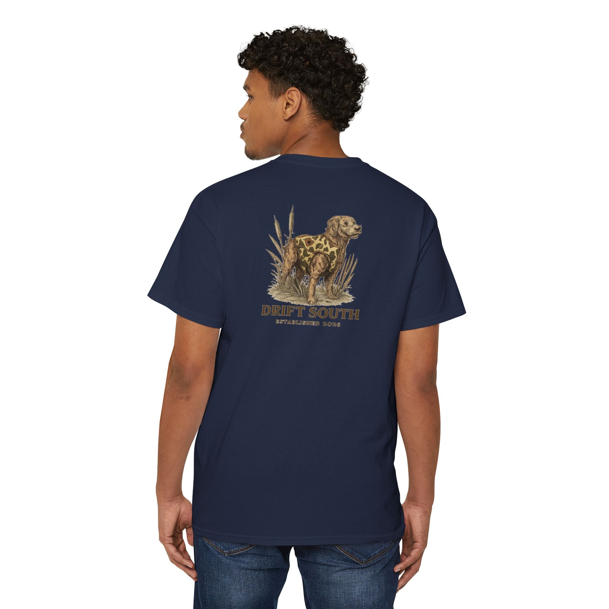 Drift South Retriever Heritage Pocket Tee | Established 2026