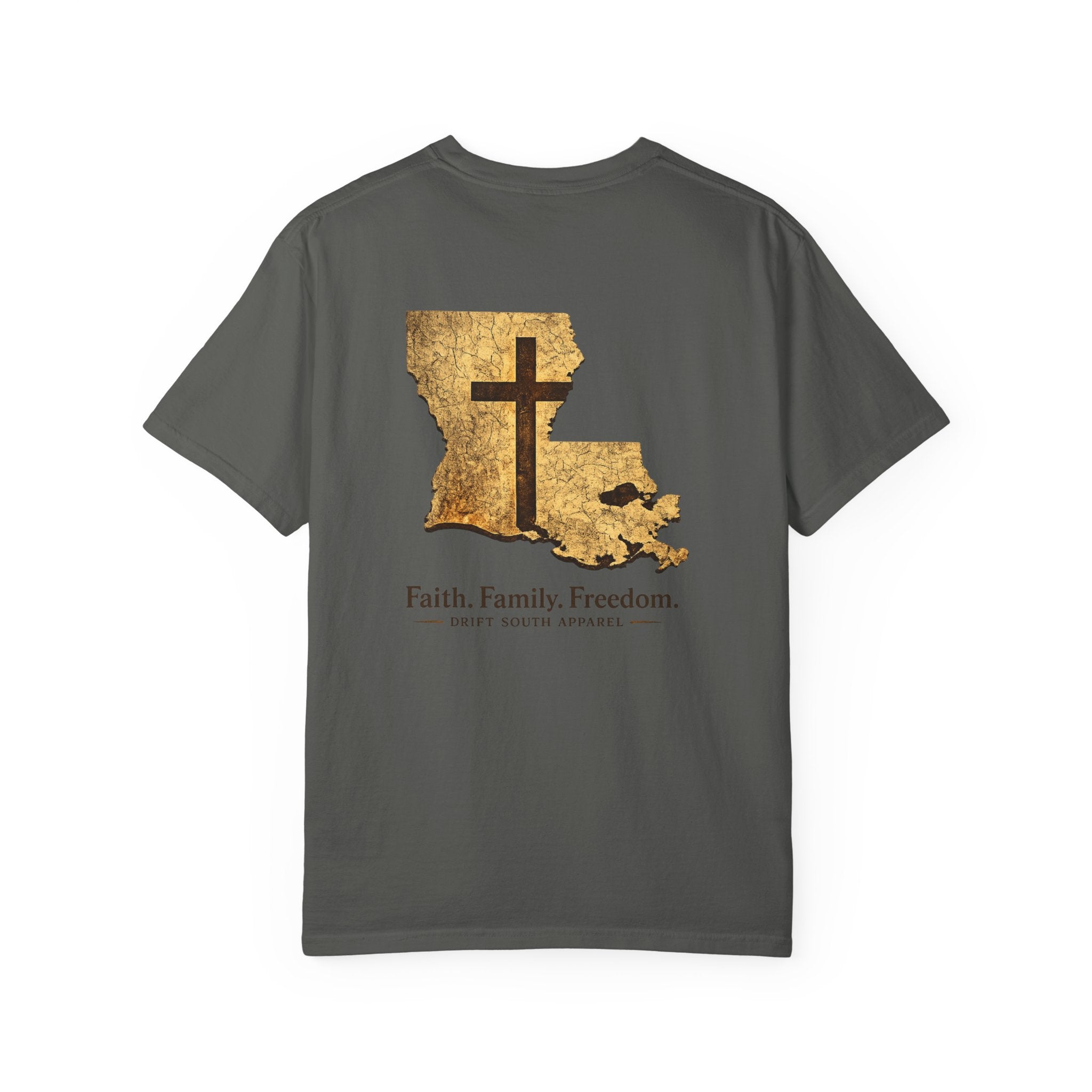 Drift South™-Louisiana Faith Shirt | Drift South Apparel – Faith Family Freedom Tee