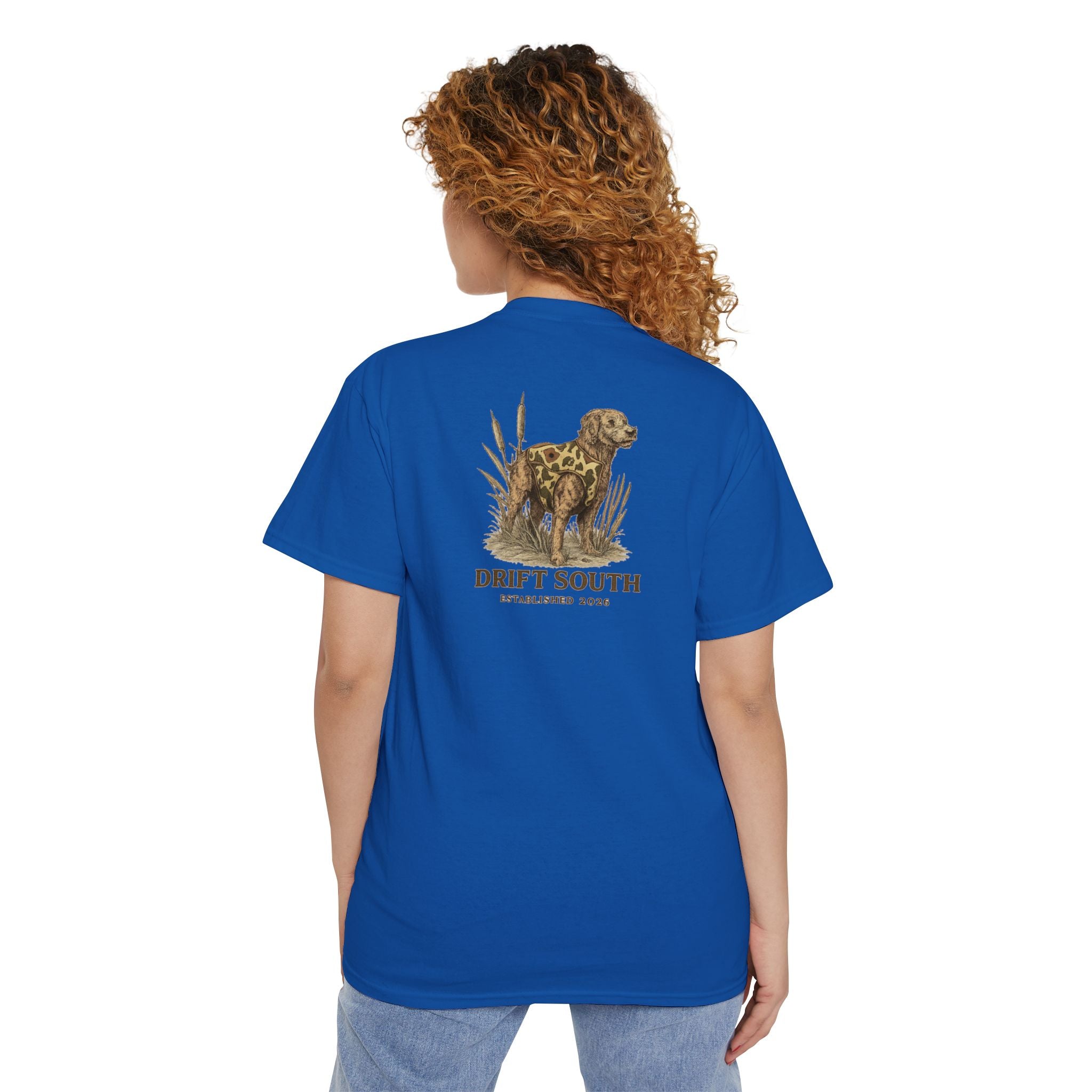 Drift South Retriever Heritage Pocket Tee | Established 2026