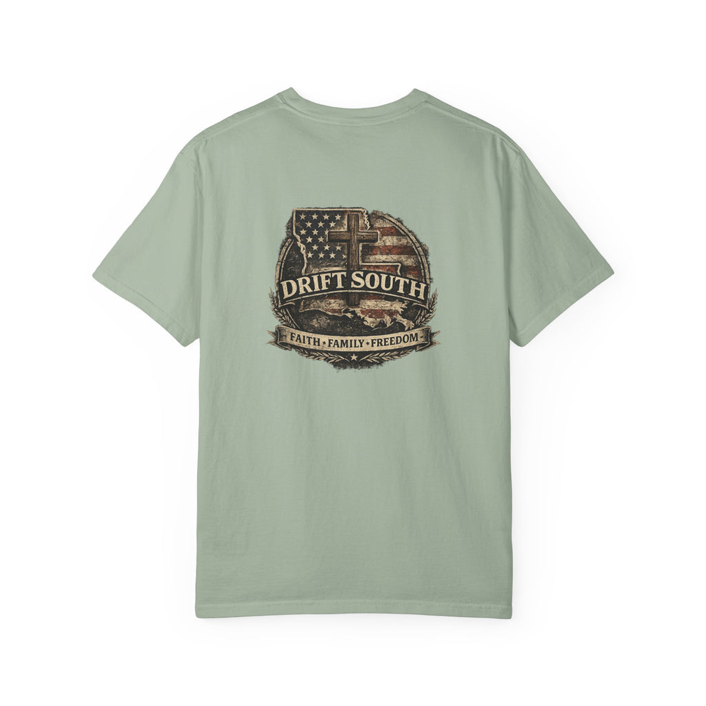 Drift South™-Faith Family Freedom Tee