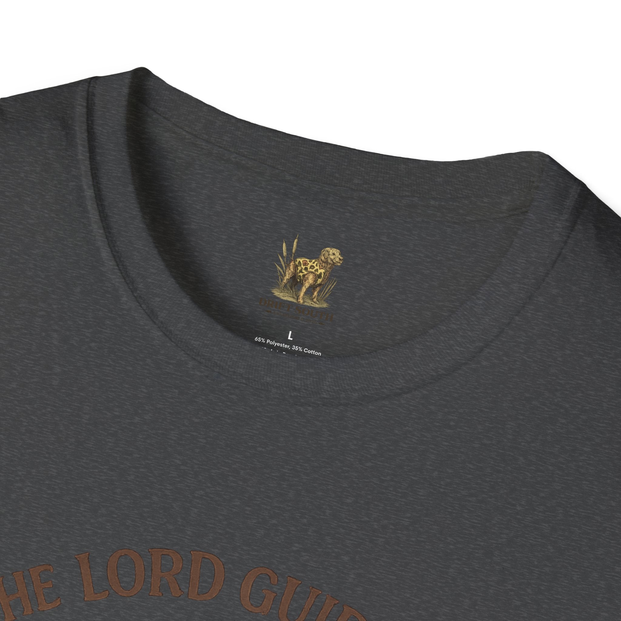 Faith Cowboy Boot T-Shirt – “The Lord Guides by Faith Not by Sight” Scripture Tee