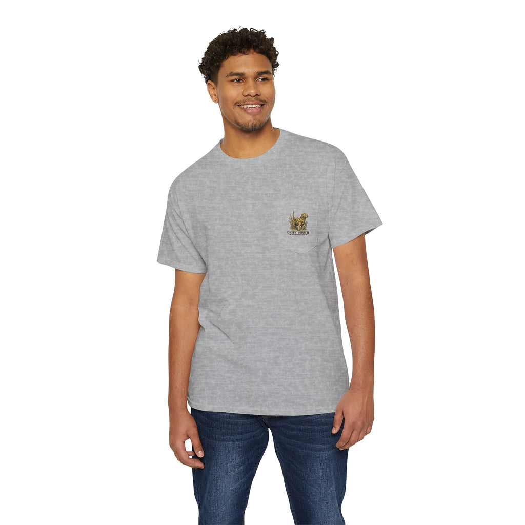 Drift South Retriever Heritage Pocket Tee | Established 2026