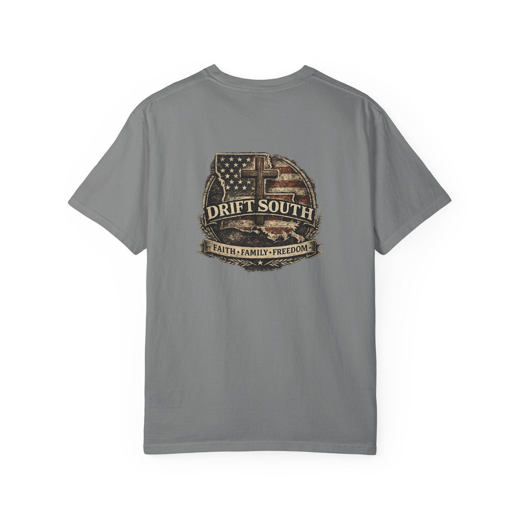Drift South™-Faith Family Freedom Tee