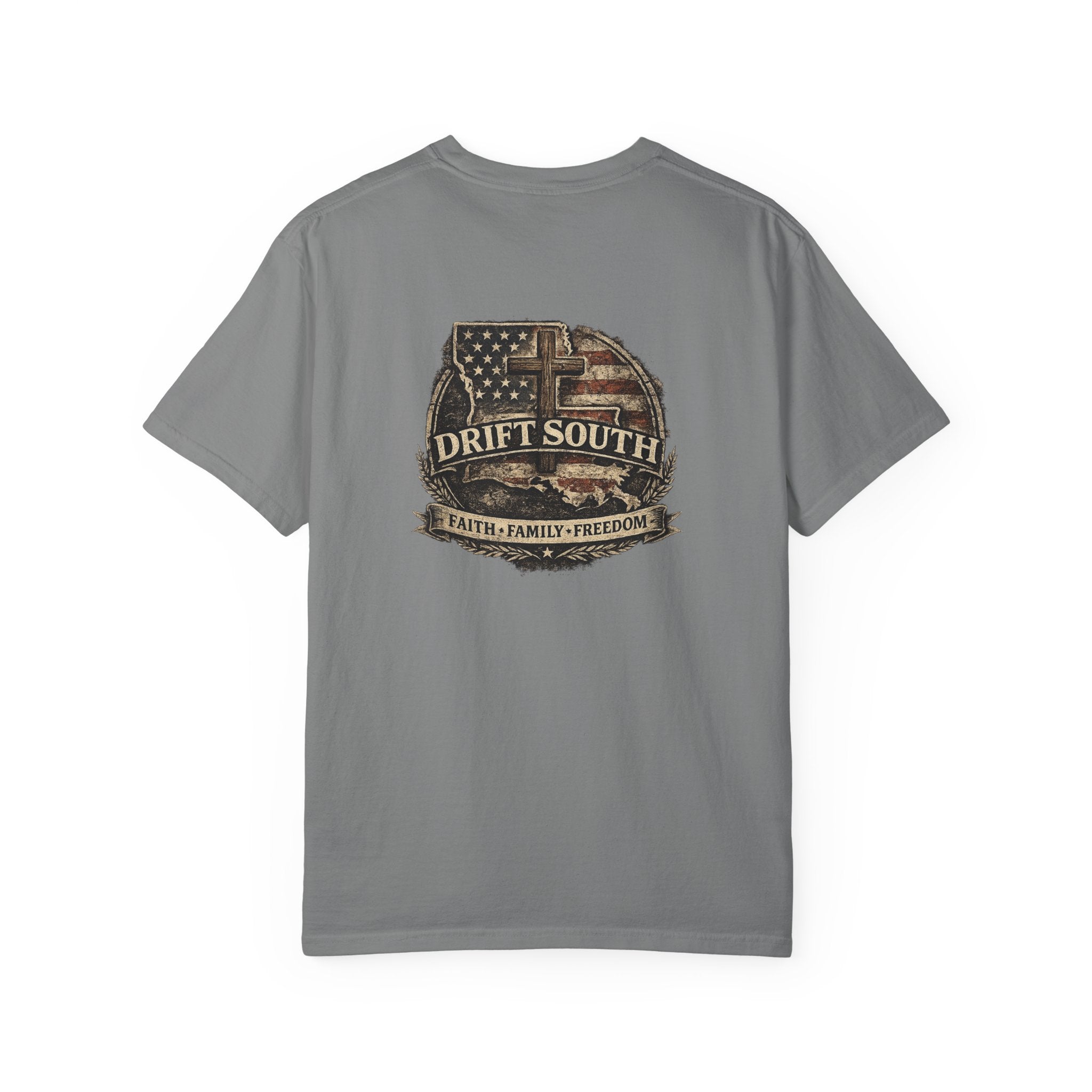 Drift South™-Faith Family Freedom Tee