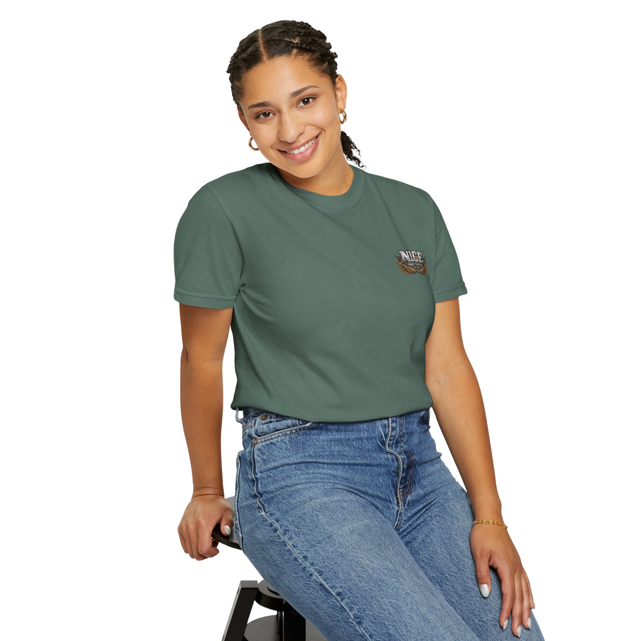 Drift South™-Patriotic “NICE” Eagle T-Shirt — Protecting Our Borders & Nation Graphic Tee