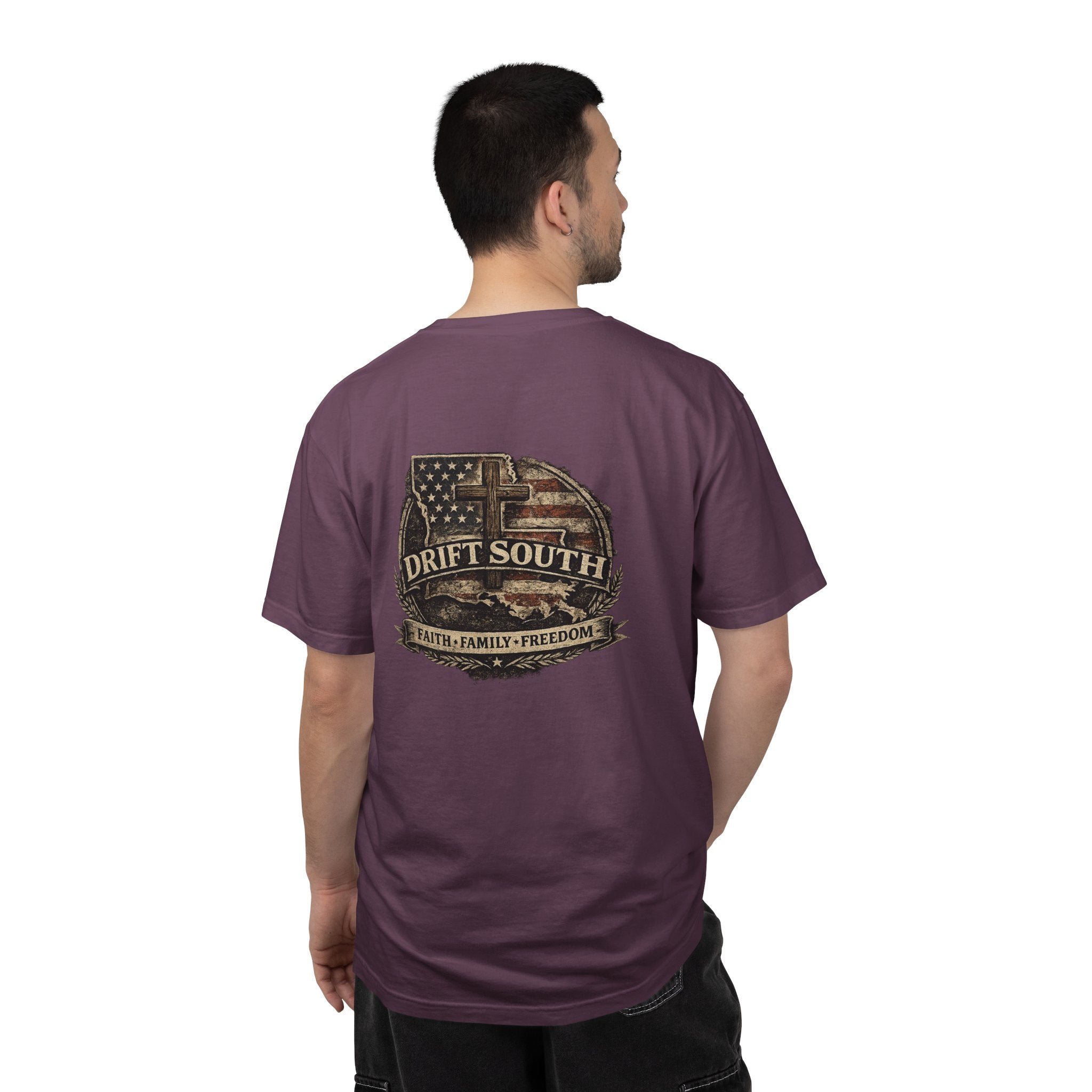 Drift South™-Faith Family Freedom Tee