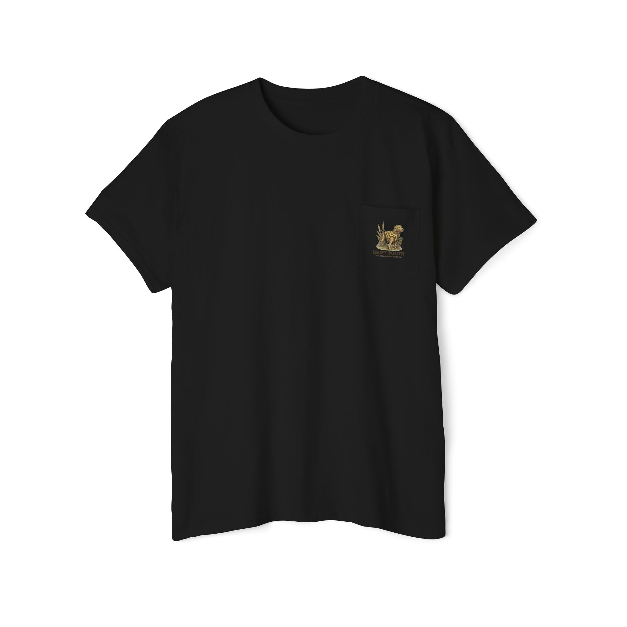 Drift South Retriever Heritage Pocket Tee | Established 2026