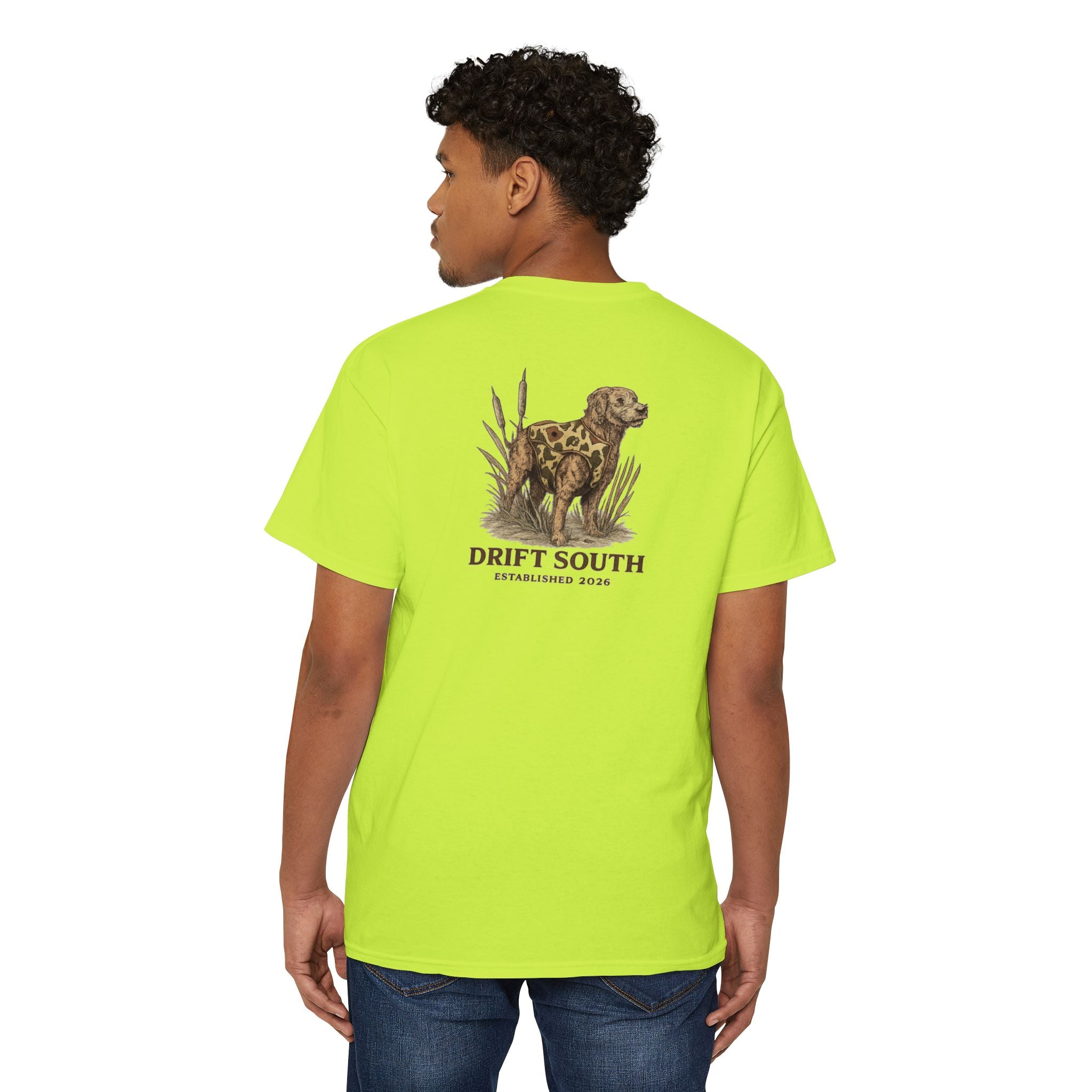 Drift South Retriever Heritage Pocket Tee | Established 2026