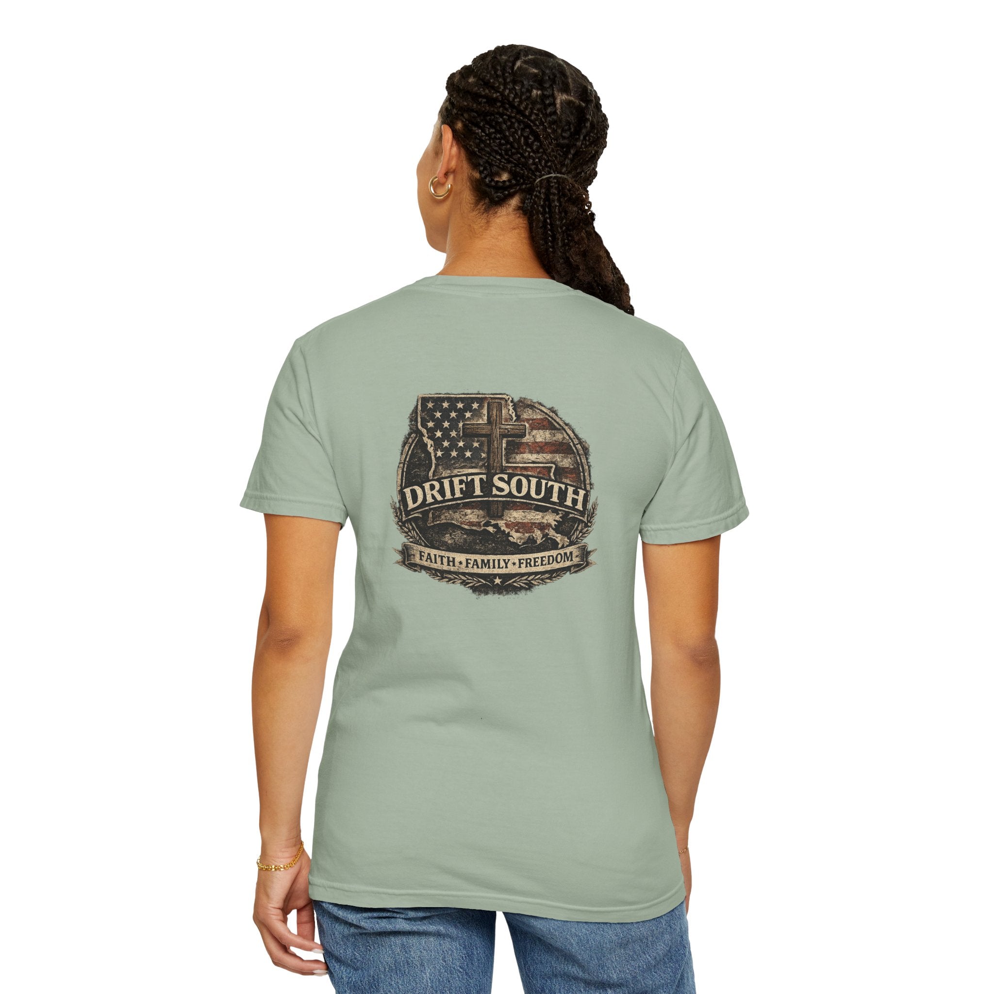 Drift South™-Faith Family Freedom Tee