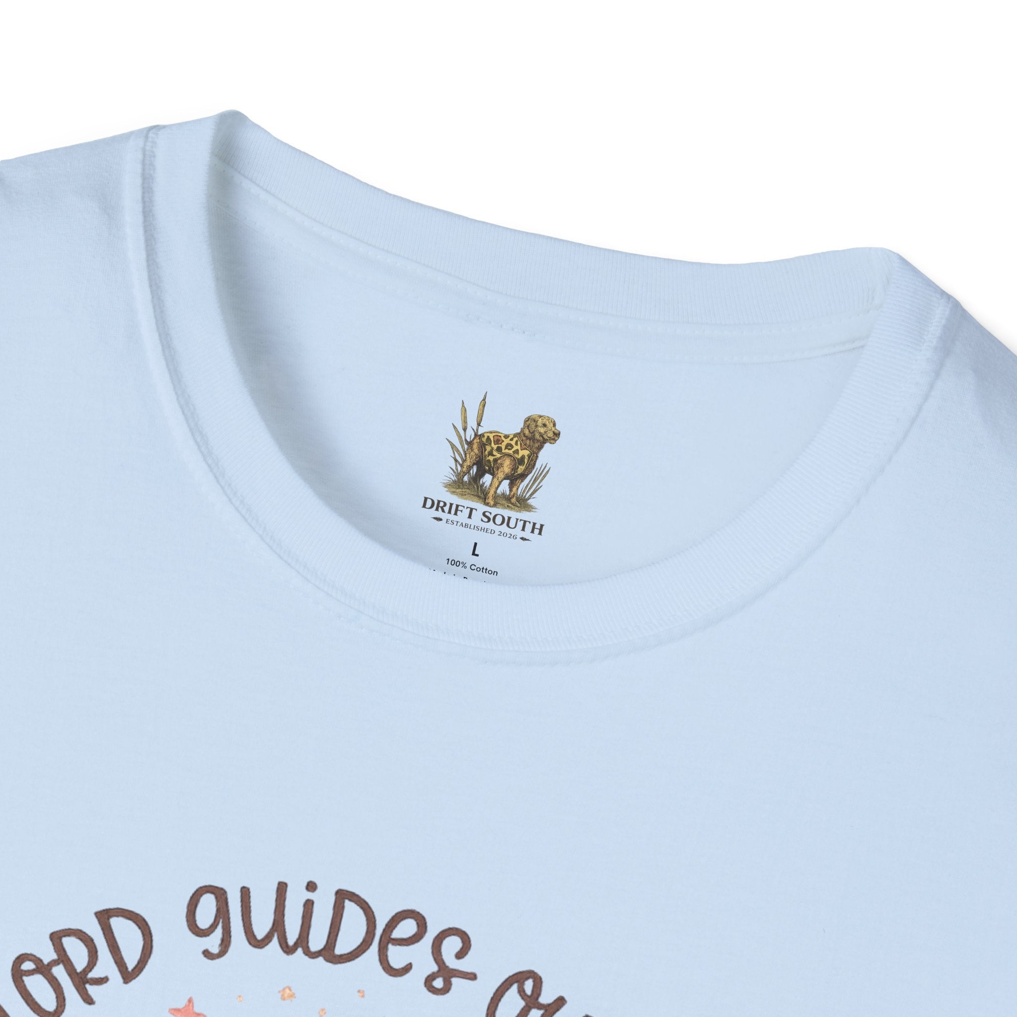 Christian Cowboy Boot T-Shirt — “The Lord Guides Our Steps” Floral Western Tee