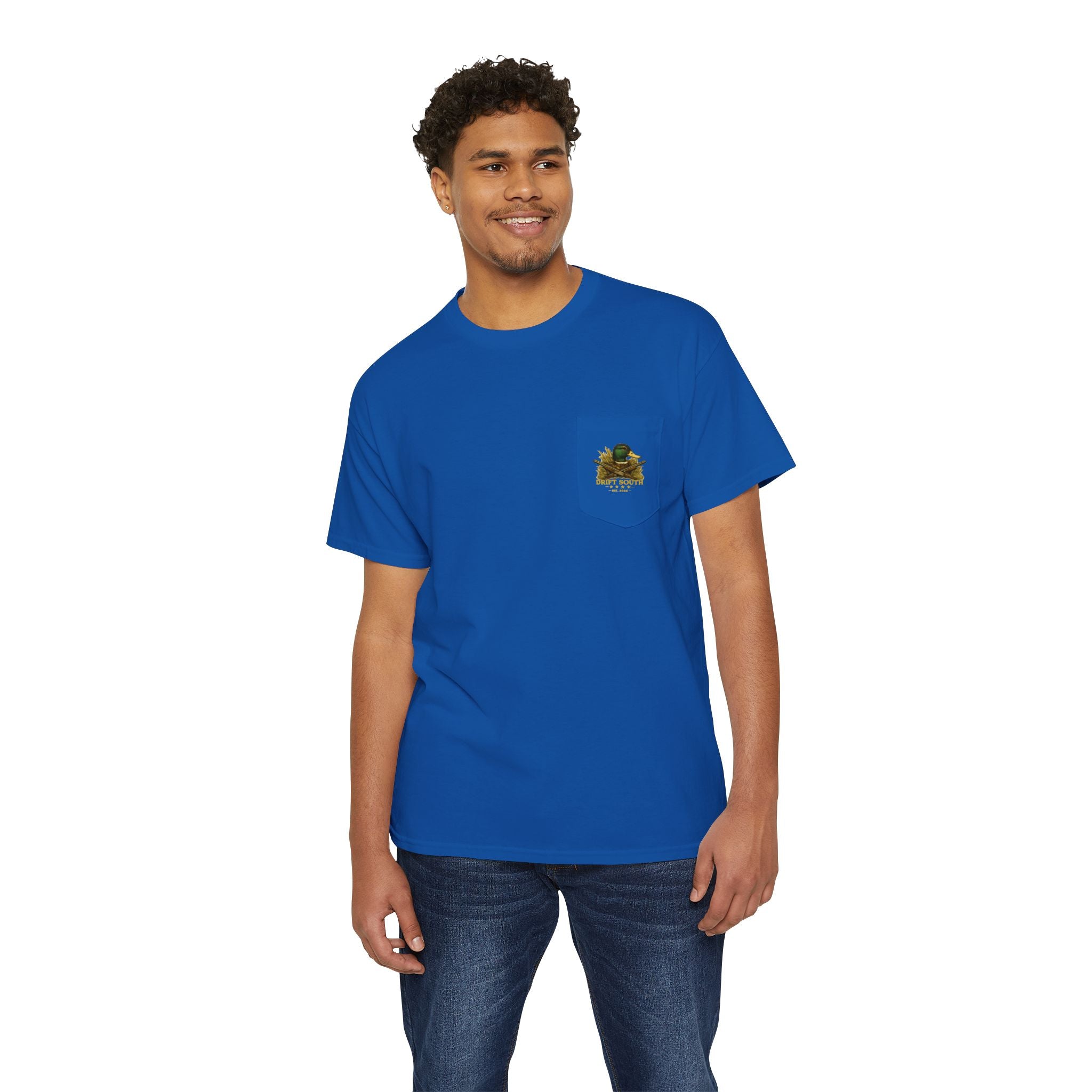 Drift South™ Retriever Heritage Pocket Tee | Established 2026