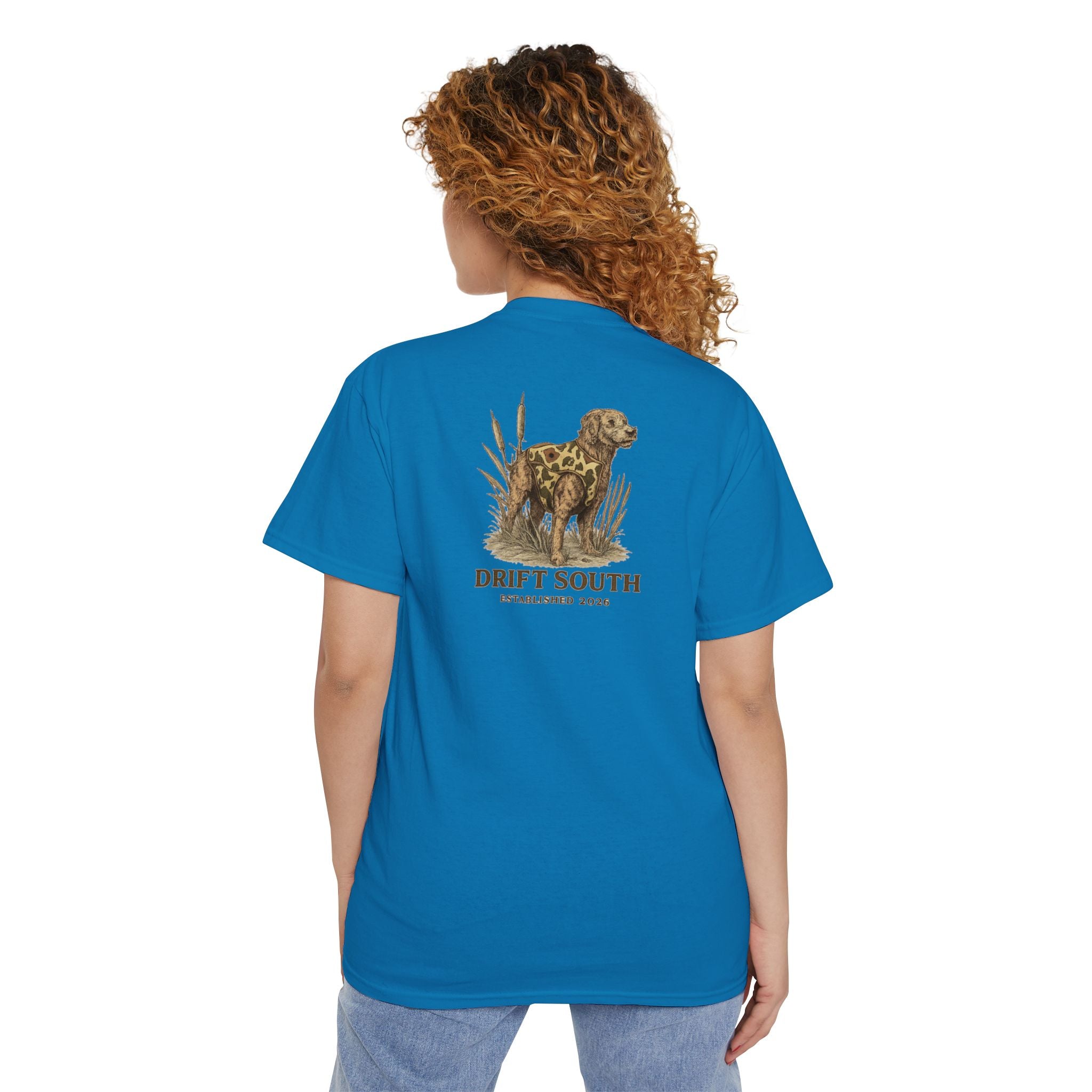Drift South Retriever Heritage Pocket Tee | Established 2026