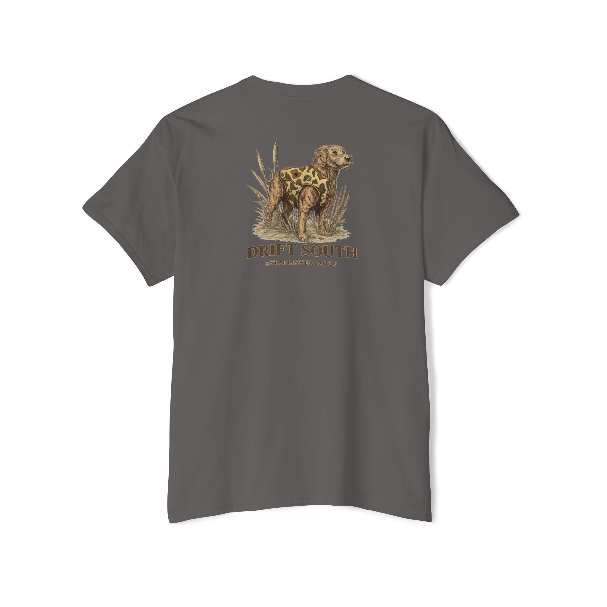 Drift South Retriever Heritage Pocket Tee | Established 2026