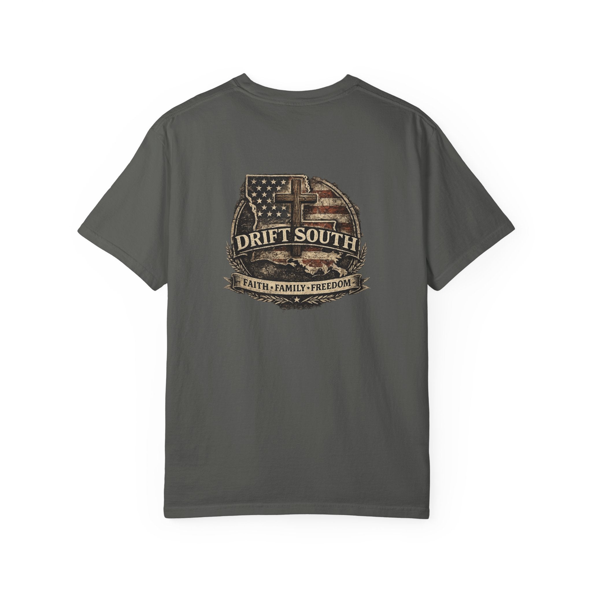 Drift South™-Faith Family Freedom Tee