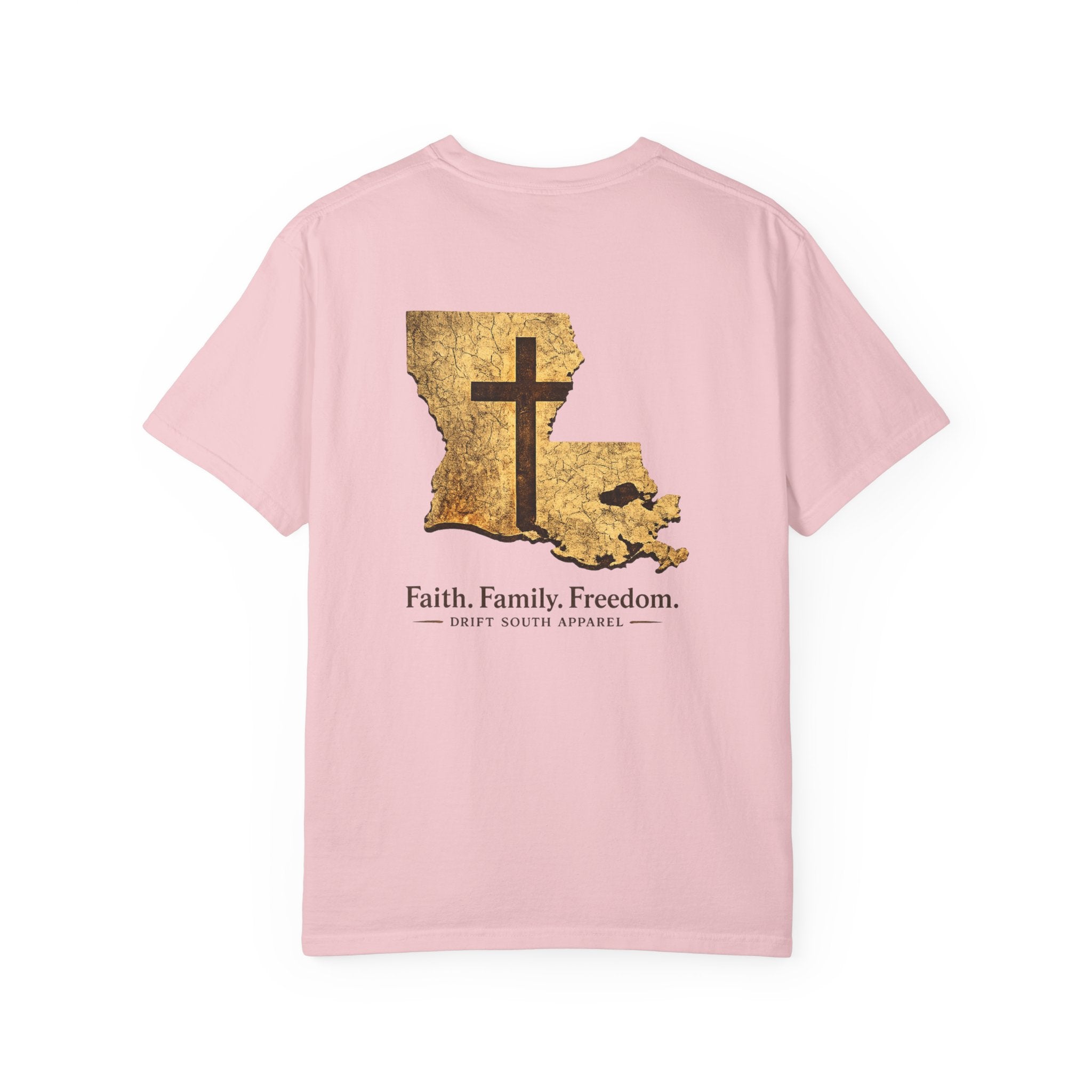 Drift South™-Louisiana Faith Shirt | Drift South Apparel – Faith Family Freedom Tee