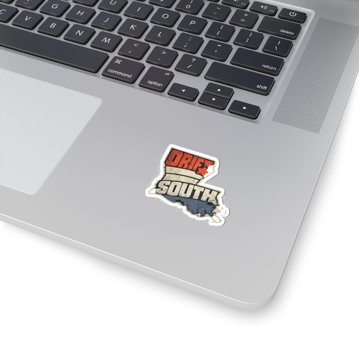 Drift South Louisiana Sticker — Vintage State Map Kiss-Cut Decal