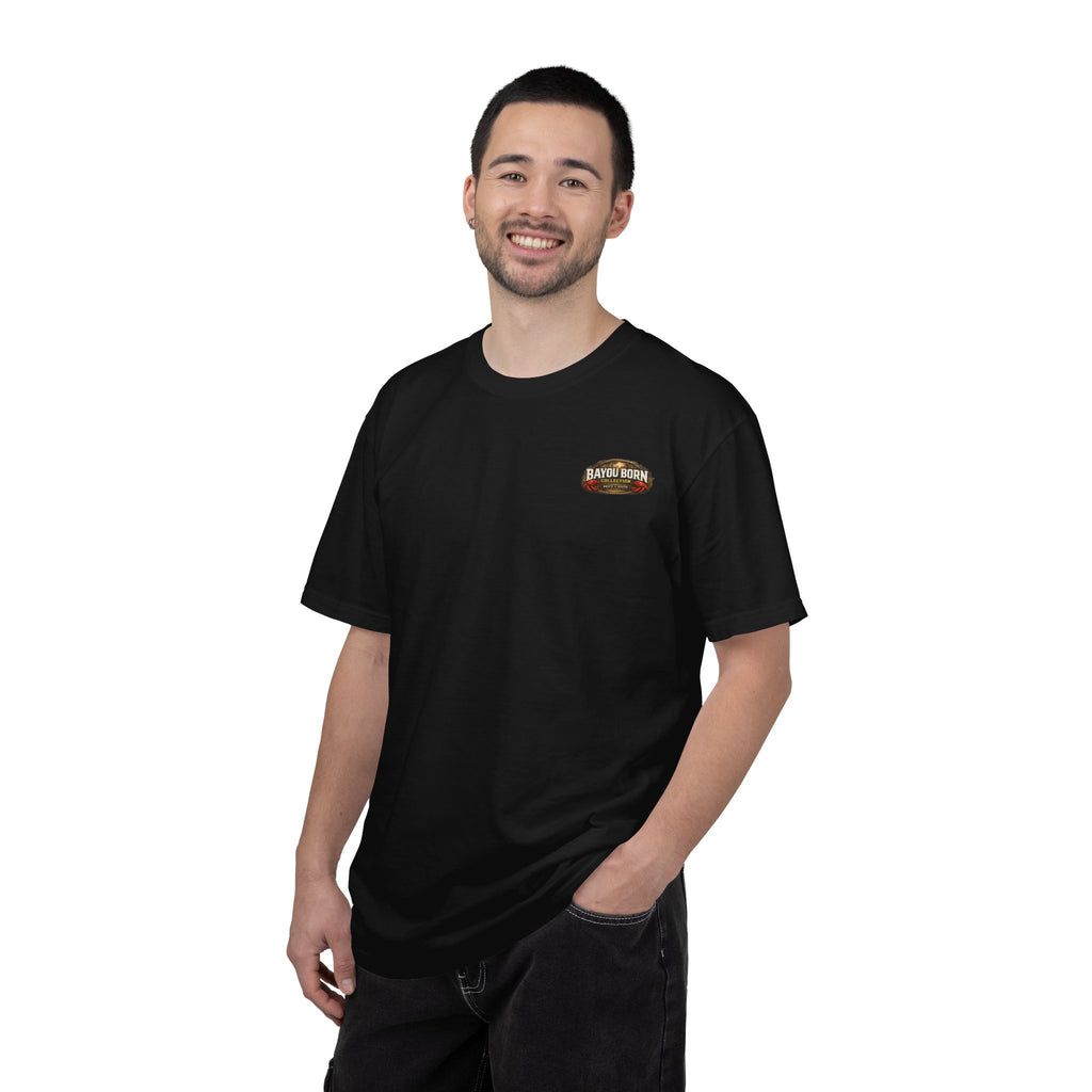 Drift South™-Mud, Sweat & Seasoning Cajun Crawfish Boil T-Shirt | Bayou Born Collection