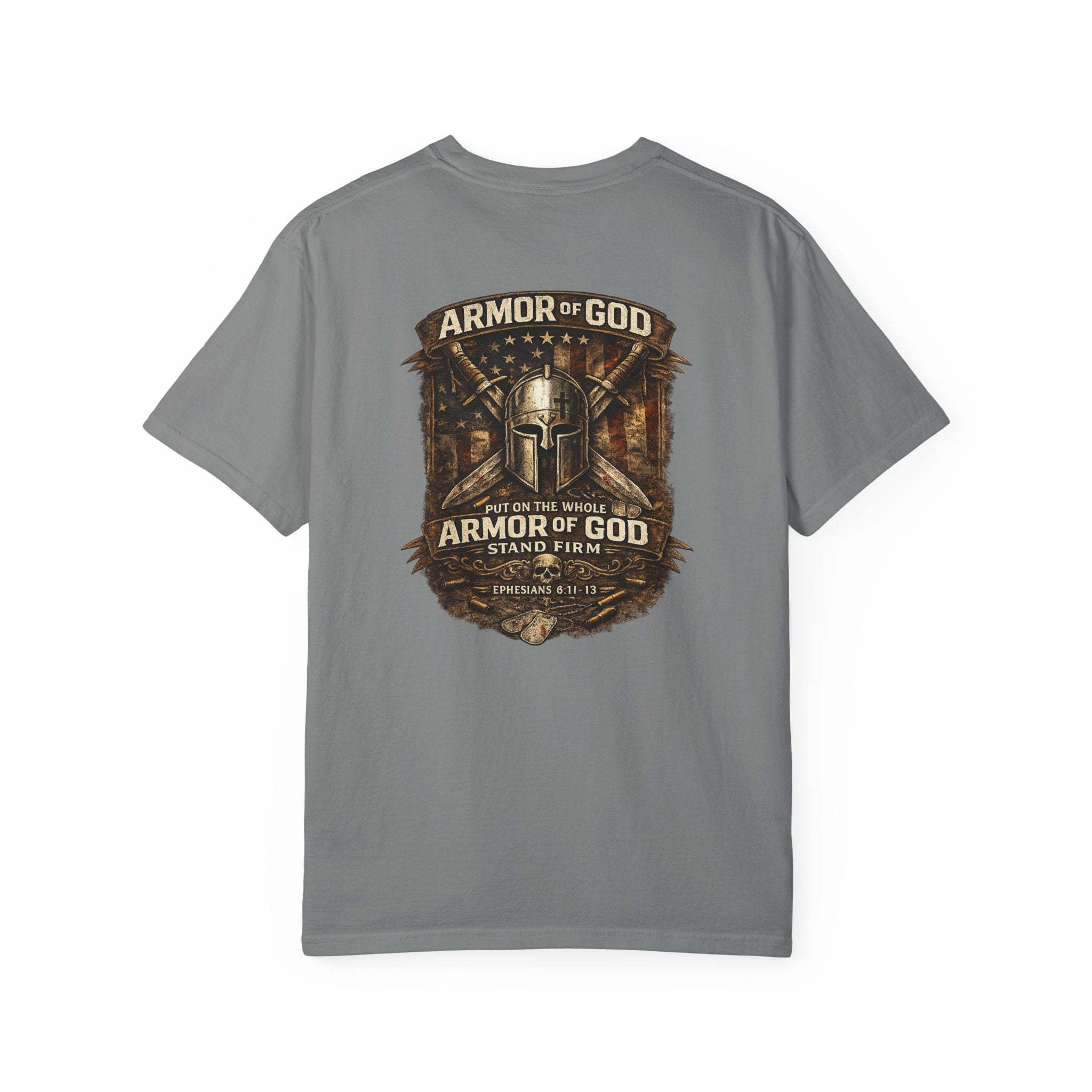 Armor of God T-Shirt — Christian Faith Graphic Tee ("Stand Firm")