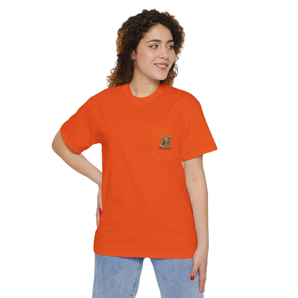 Drift South Retriever Heritage Pocket Tee | Established 2026
