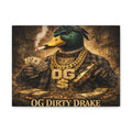 OG Dirty Drake Canvas Wall Art — Rap Duck Poster Matte Stretched