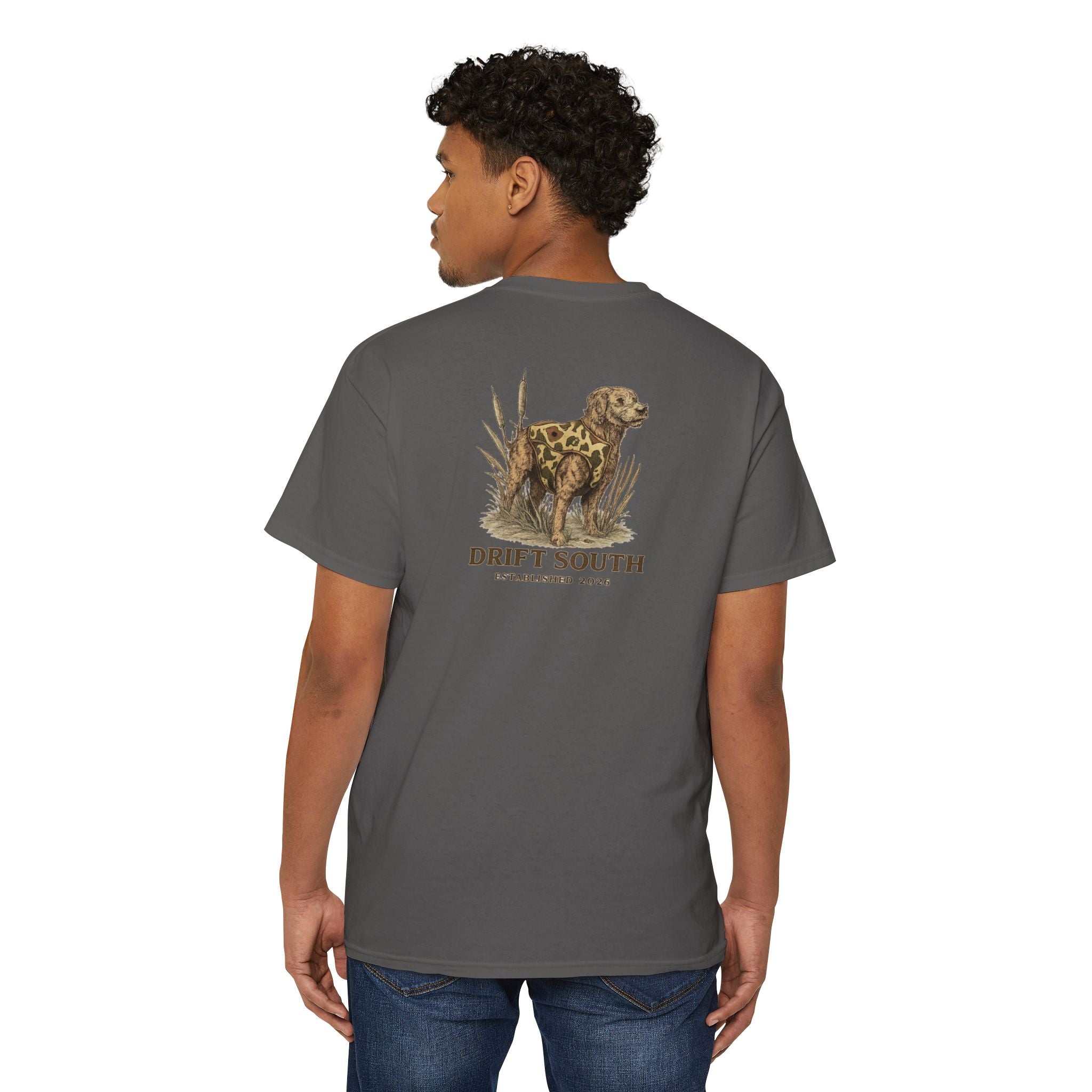 Drift South Retriever Heritage Pocket Tee | Established 2026