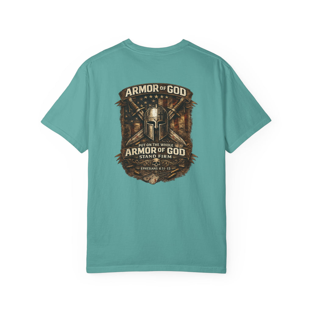 Armor of God T-Shirt — Christian Faith Graphic Tee ("Stand Firm")