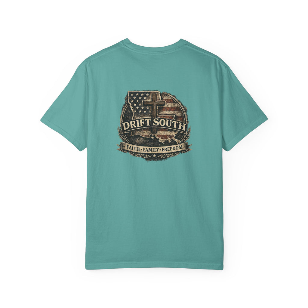 Drift South™-Faith Family Freedom Tee