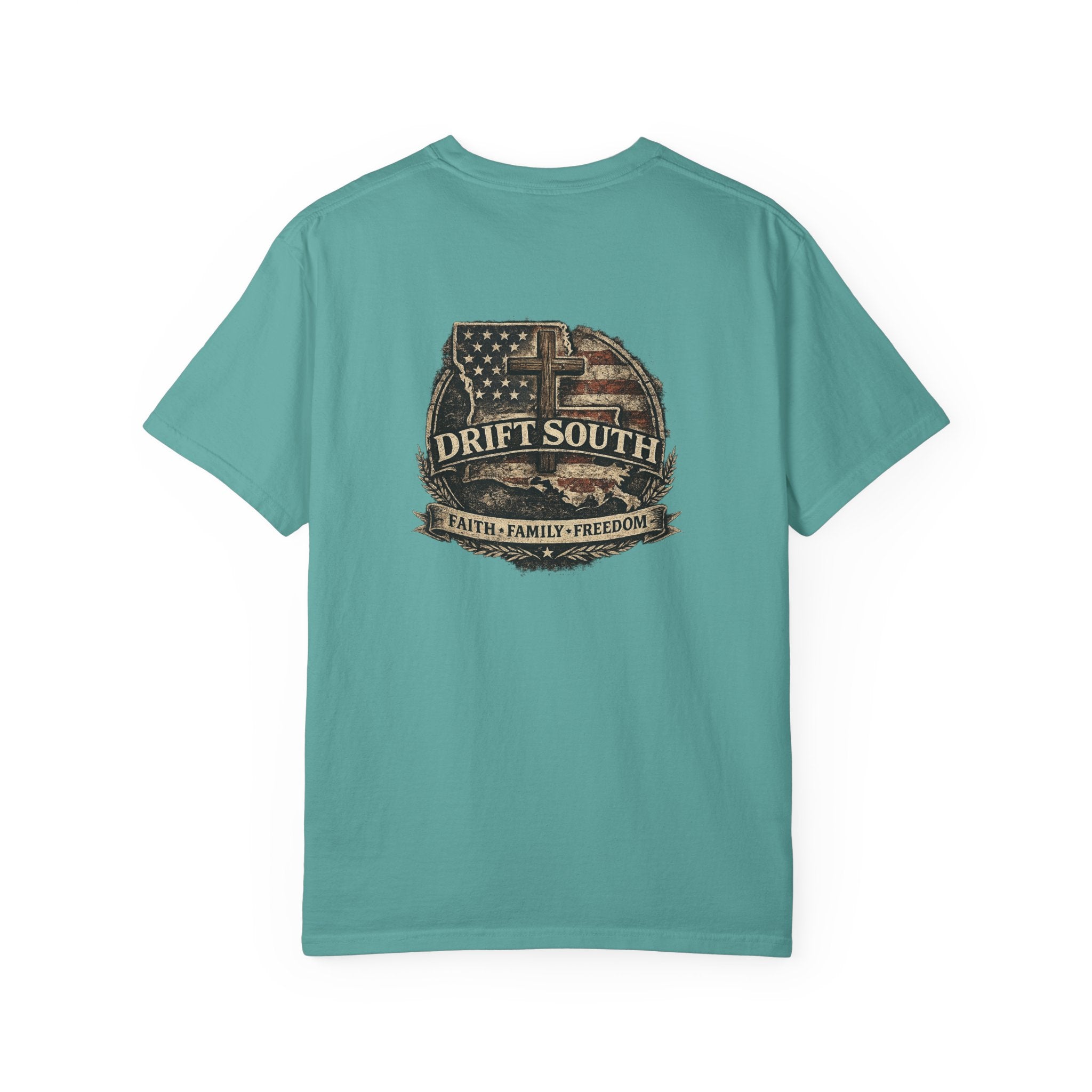 Drift South™-Faith Family Freedom Tee